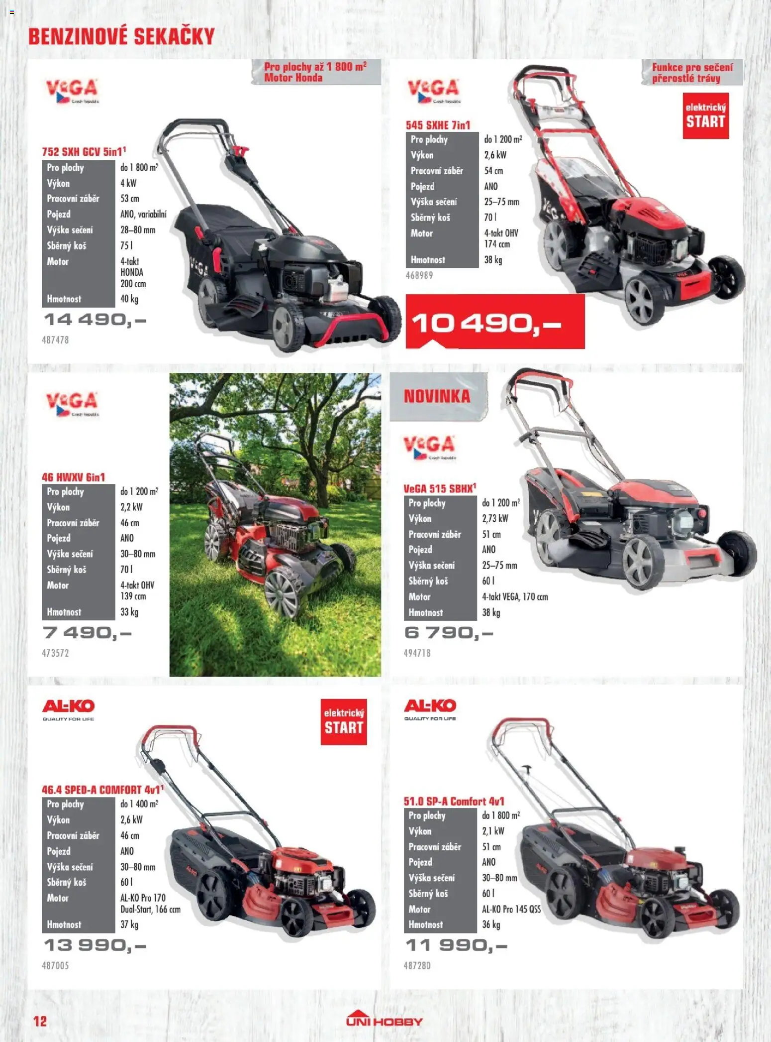 Uni Hobby katalog - Zahradní technika 2026 od 13.03.2026 | Strana: 12 | Produkty: Koš