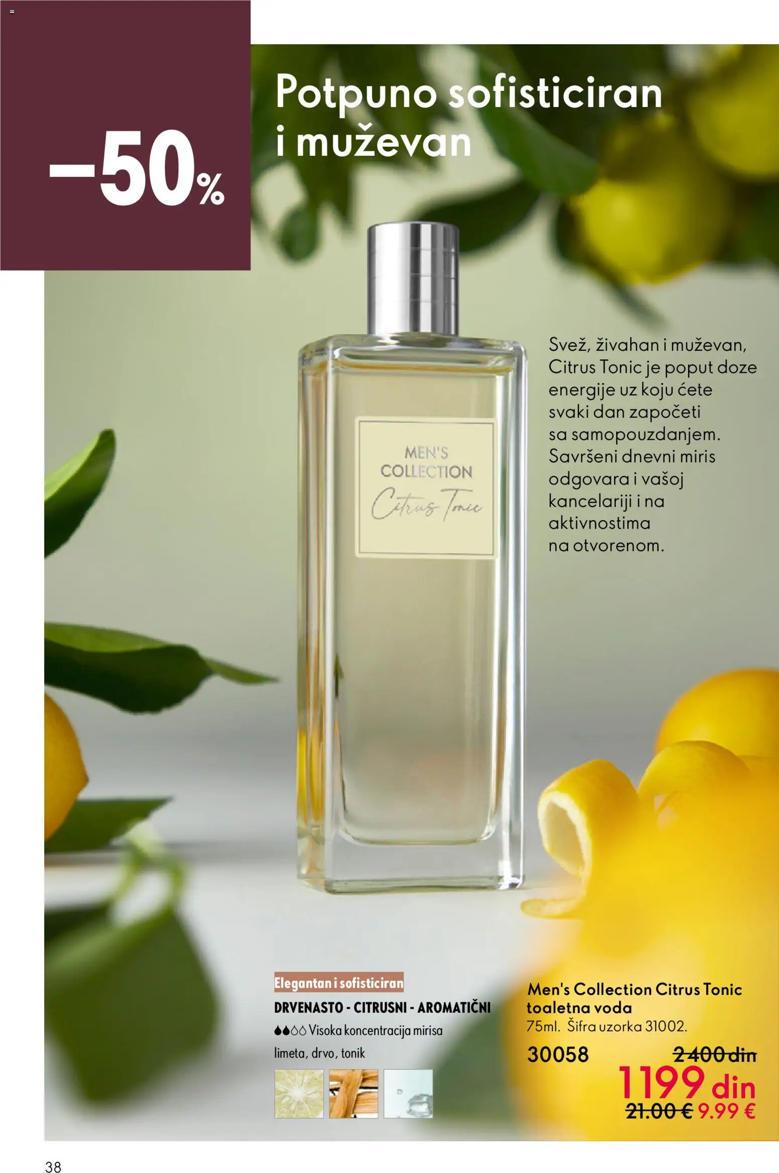 Oriflame katalog - važi od 28.01.2026 | Strana: 38 | Proizvode: Miris, Toaletna voda, Voda, Tonik