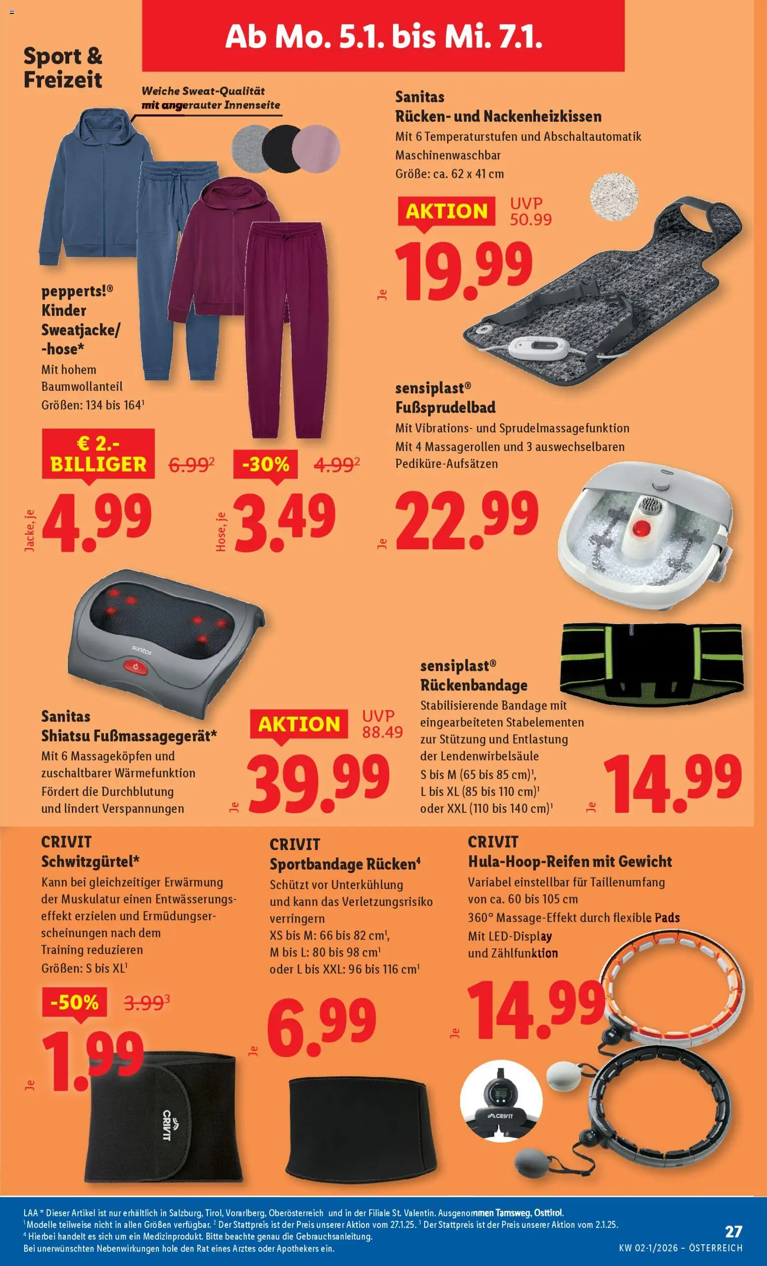 Lidl Altenmarkt im Pongau, St. Johann im Pongau, Zell am See gültig ab 02.01.2026 | Seite: 29 | Produkte: Gewicht