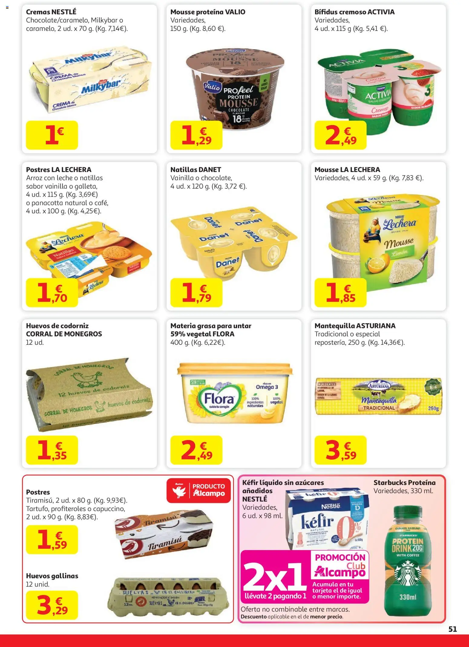 Alcampo - HG Nacional  │ válido desde el 11.12.2025 | Página: 51 | Productos: Κρεμάστρα, Leche, Huevos, Crema