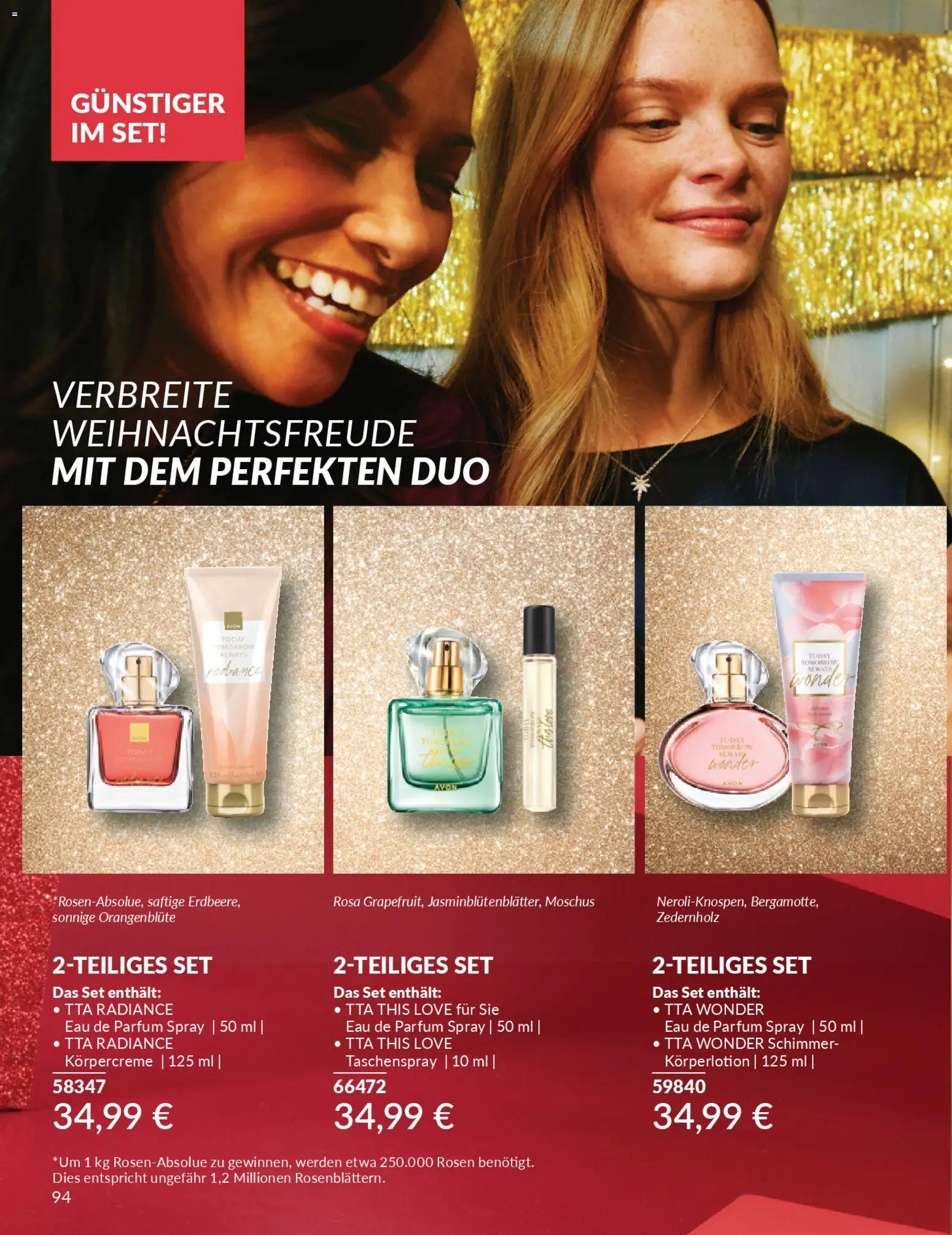 Avon - Black Friday – gültig ab 01.11.2025 | Seite: 96 | Produkte: Parfüm, Körpercreme, Körperlotion, Eau de Parfum
