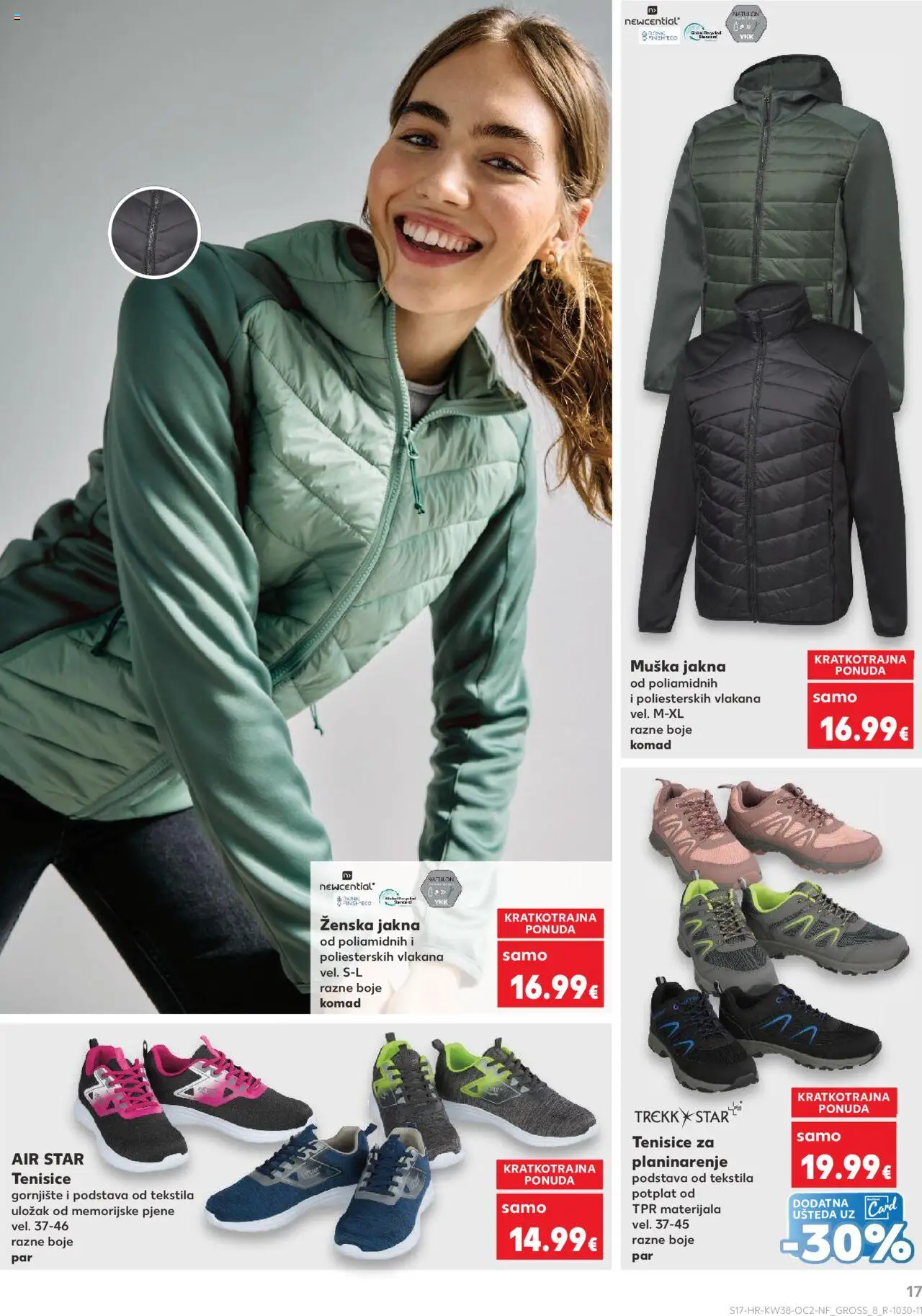 Kaufland katalog | vrijedi od 17.09.2025 | Stranica: 17 | Proizvodi: Jakna, Tenisice