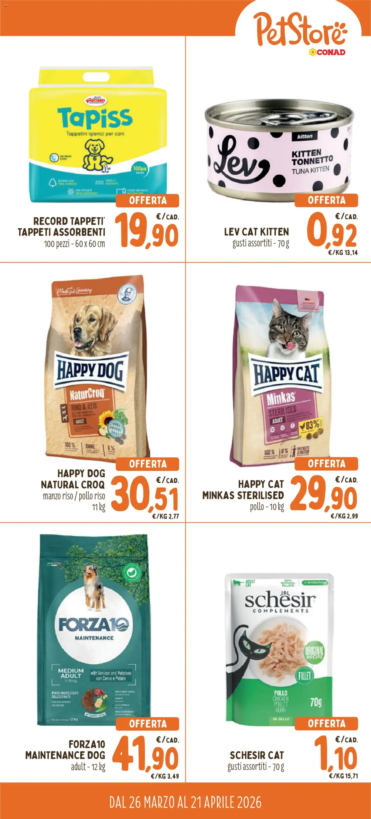 Volantino Conad del 26.03.2026 | Pagina: 2 | Prodotti: Pollo, Riso, Manzo