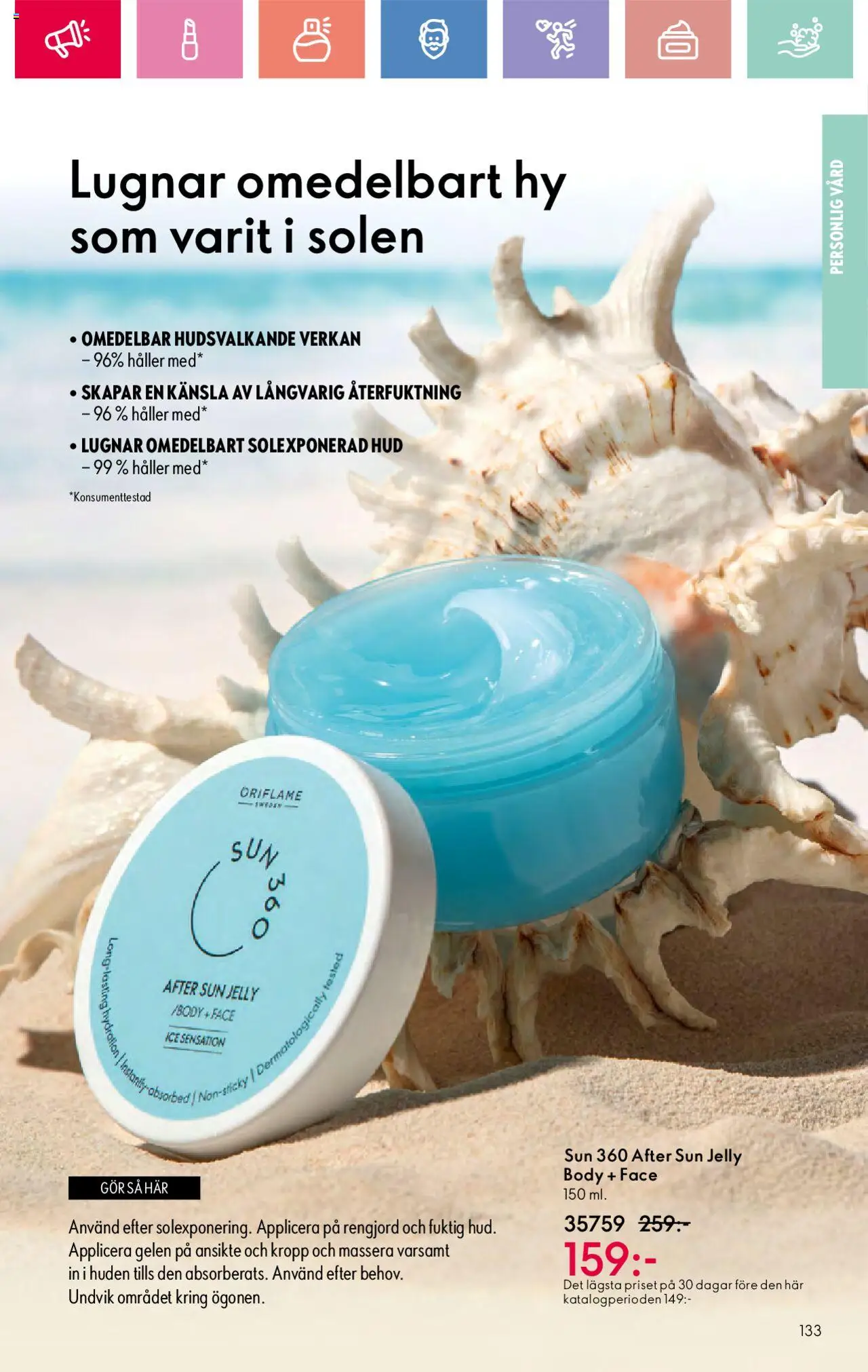 Oriflame reklamblad aktuell från 03.08.2025 | Sida: 133 | Produkter: After sun