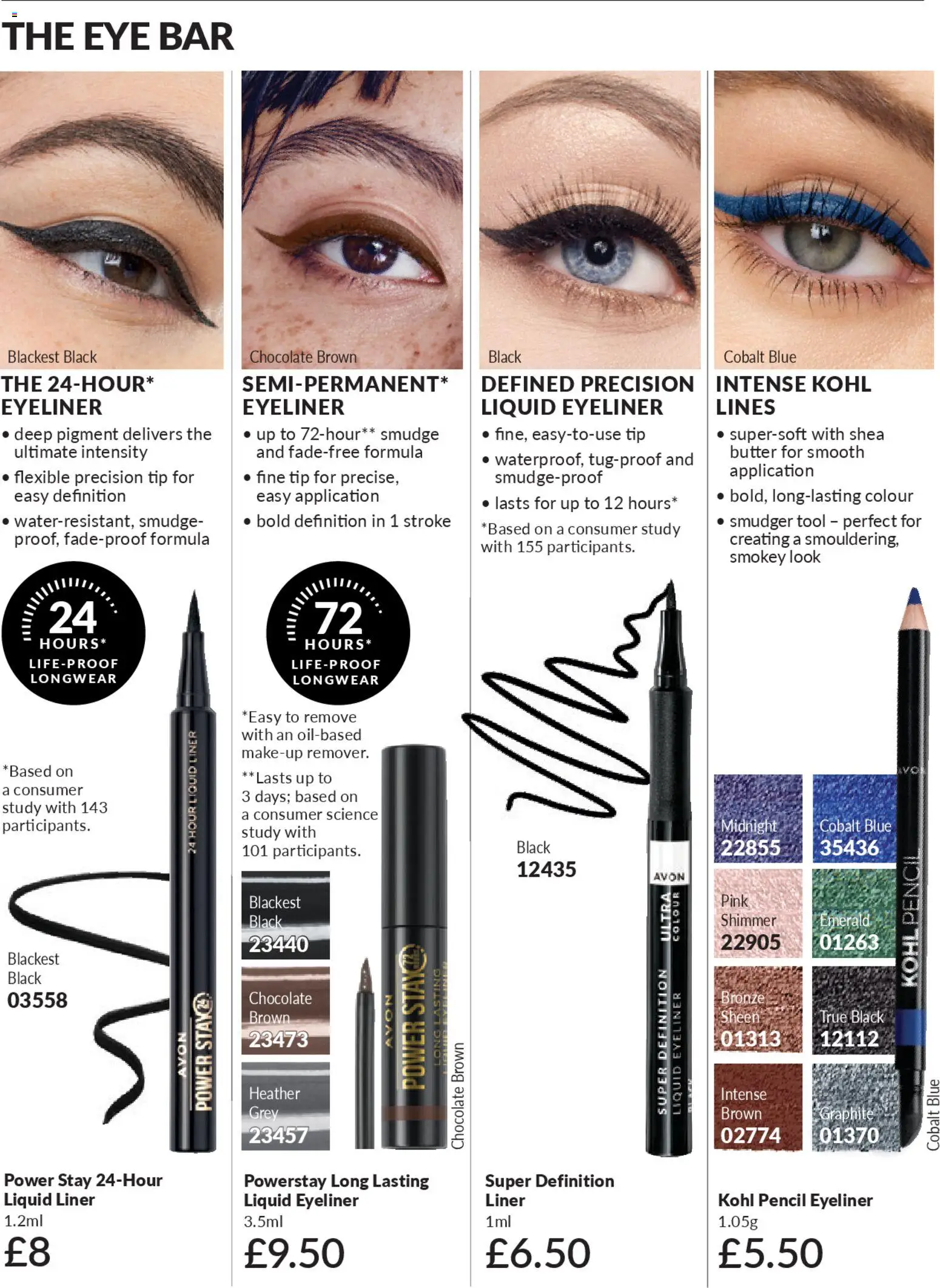{H1} | Page: 168 | Products: Eyeliner, Butter, Chocolate