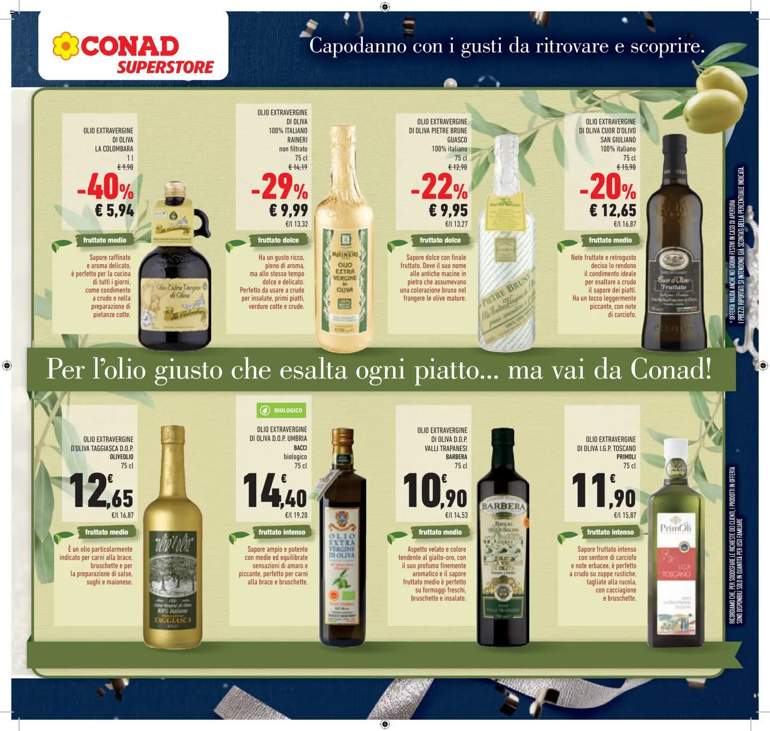 Volantino Conad del 27.12.2025 | Pagina: 19 | Prodotti: Verdure, Olio, Olive, Piatto
