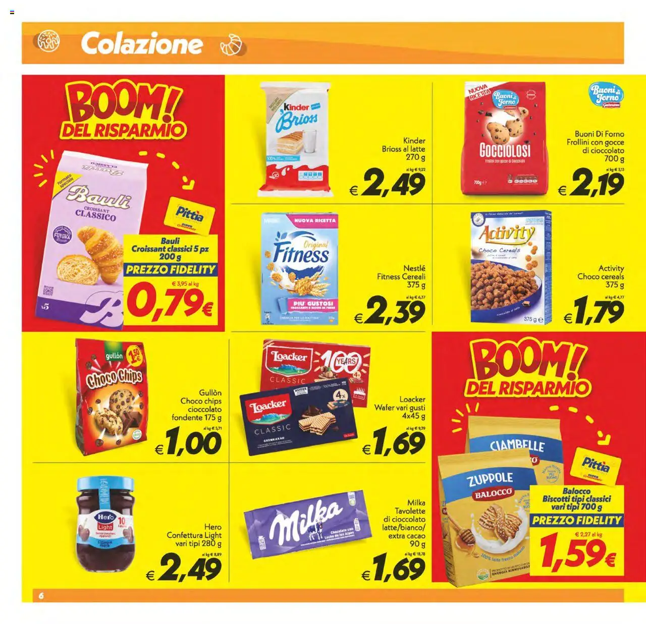 Volantino SuperConveniente del 23.09.2025 | Pagina: 6 | Prodotti: Ciambelle, Cereali, Biscotti, Forno