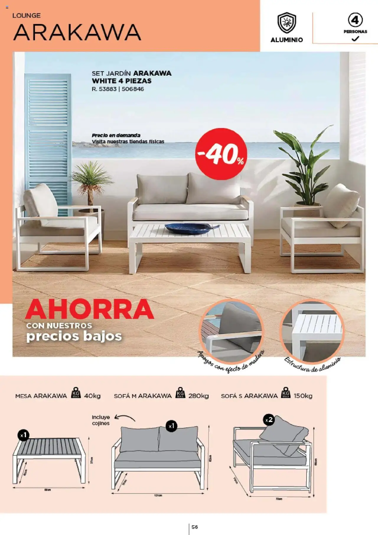 Espaço Casa - Catálogo AireLibre 2025 │ válido de 12.05.2025 | Página: 56 | Produtos: Sofá, Mesa