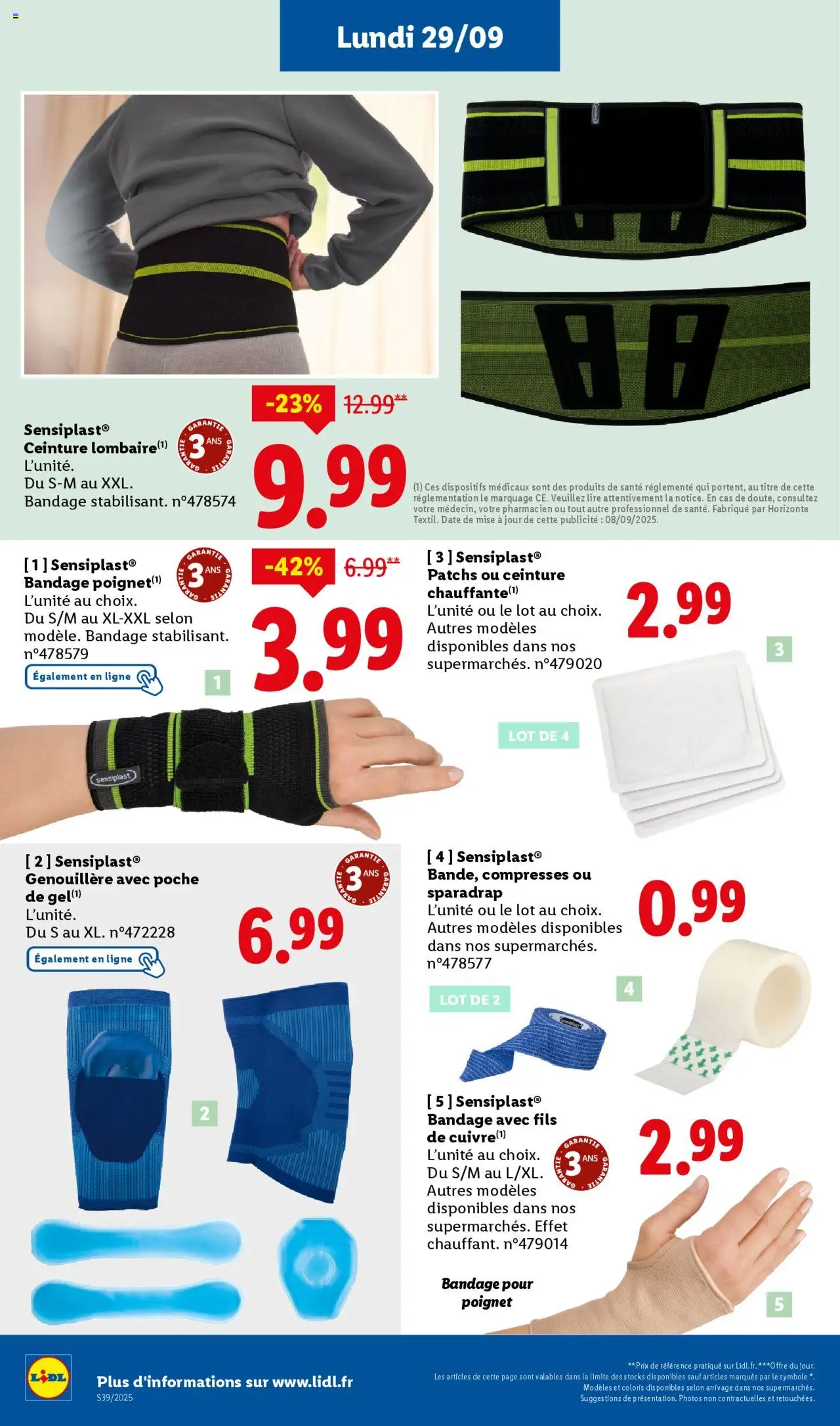  | Page: 36 | Produits: Ceinture, Bandage