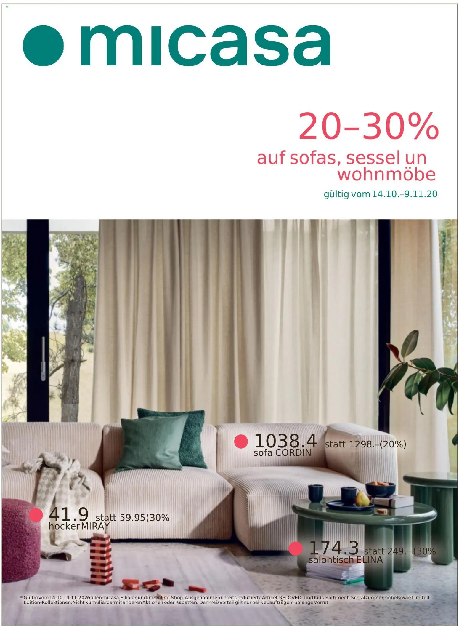 Migros Migros-Magazin-45-2025-d-AA – gültig ab 04.11.2025 | Seite: 36 | Produkte: Hocker, Sofa, Sessel