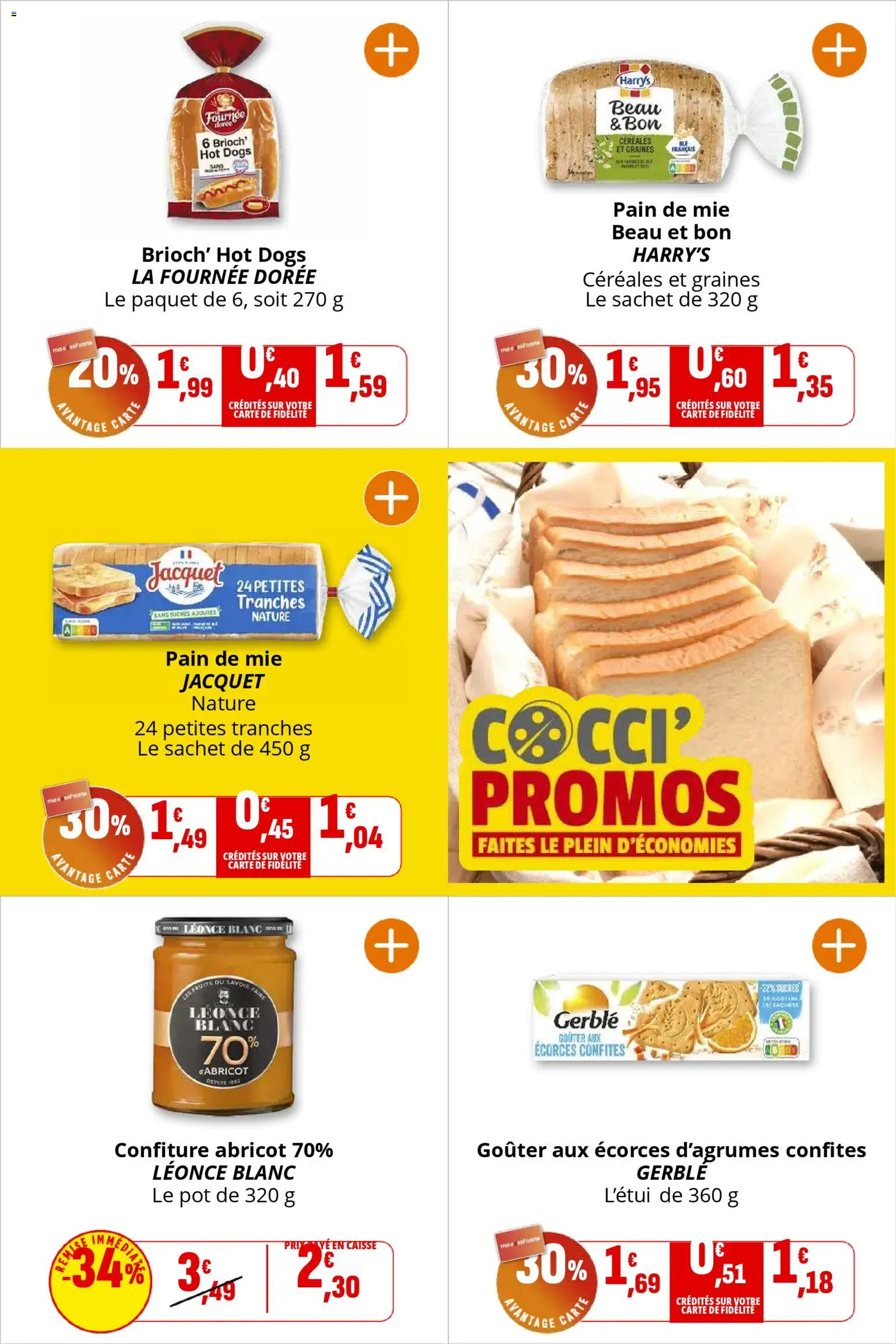 {H1} | Page: 23 | Produits: Abricot, Pain de mie, Pain, Céréales