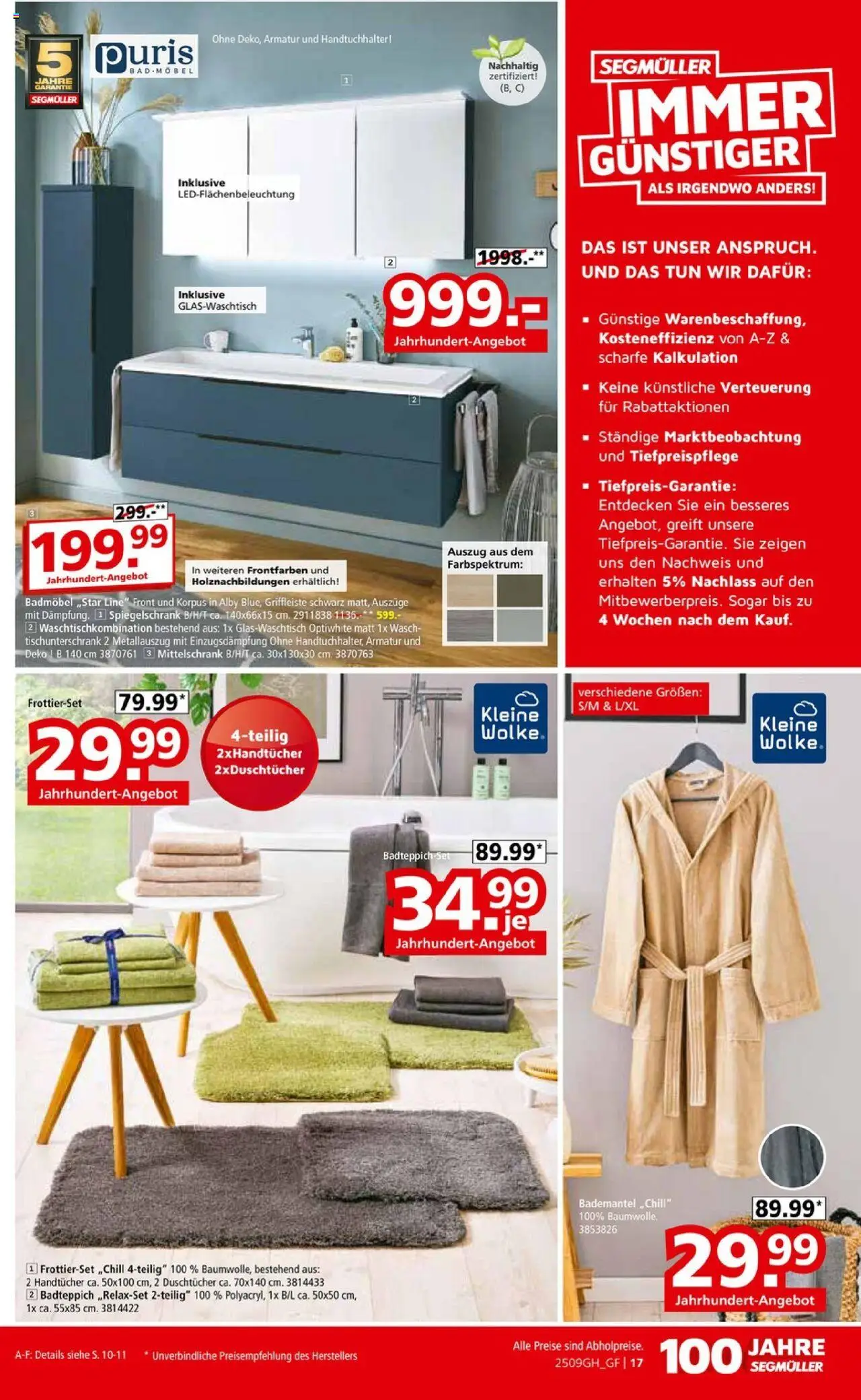 Segmüller Prospekt 	 – gültig ab 13.09.2025 | Seite: 35 | Produkte: Bad, Handtuchhalter, Armatur, Bademantel