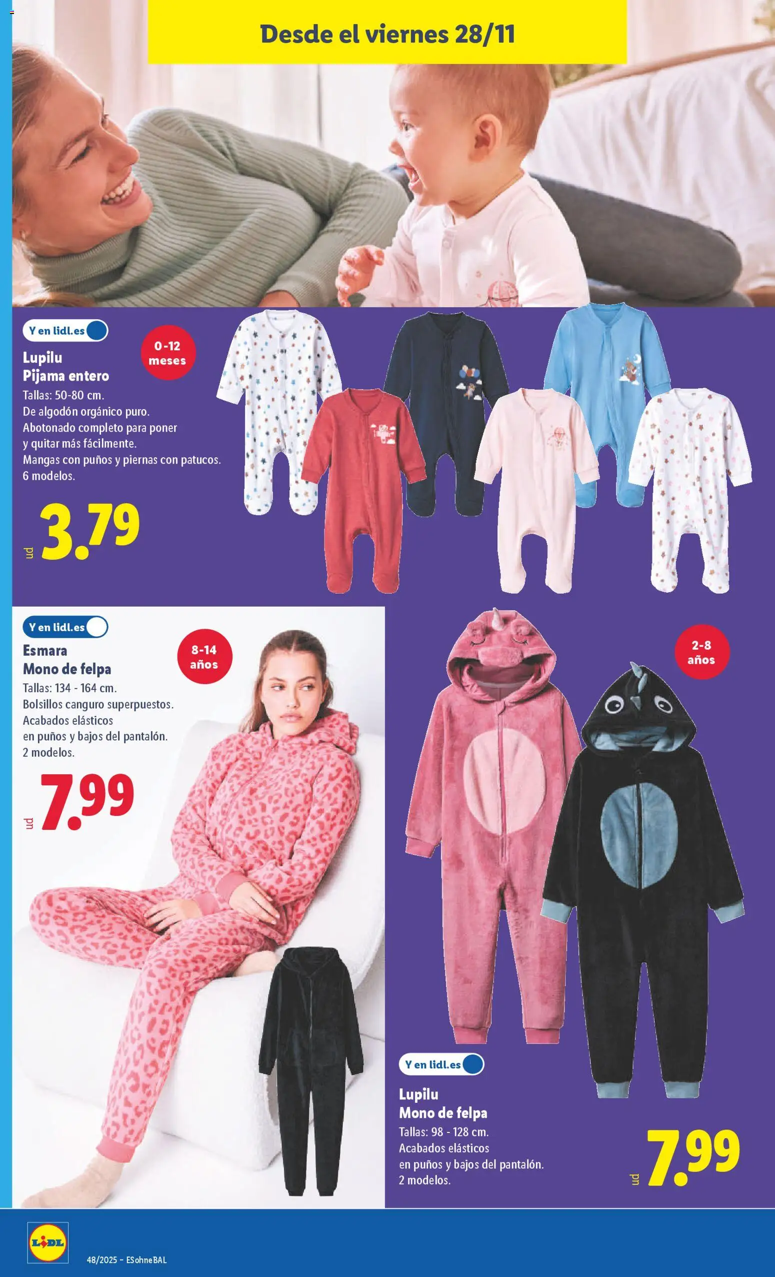 Lidl - Black Friday │ válido desde el 24.11.2025 | Página: 28 | Productos: Pijama