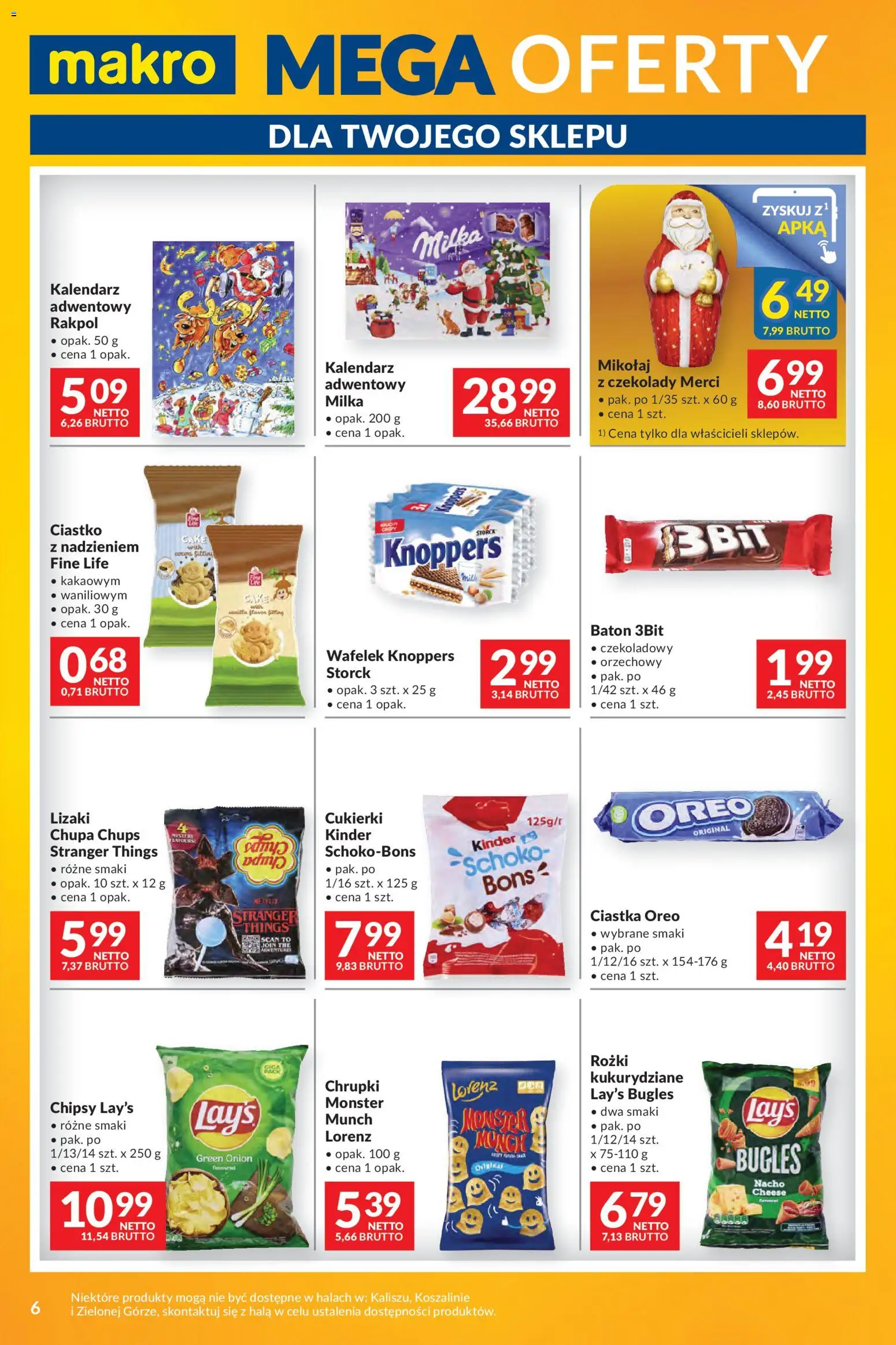 Makro Gazetka - Mega oferty dla Twojego Sklepu od 28.10.2025 | Strona: 6 | Produkty: Knoppers, Czekolady, Ciastka Oreo, Lizaki
