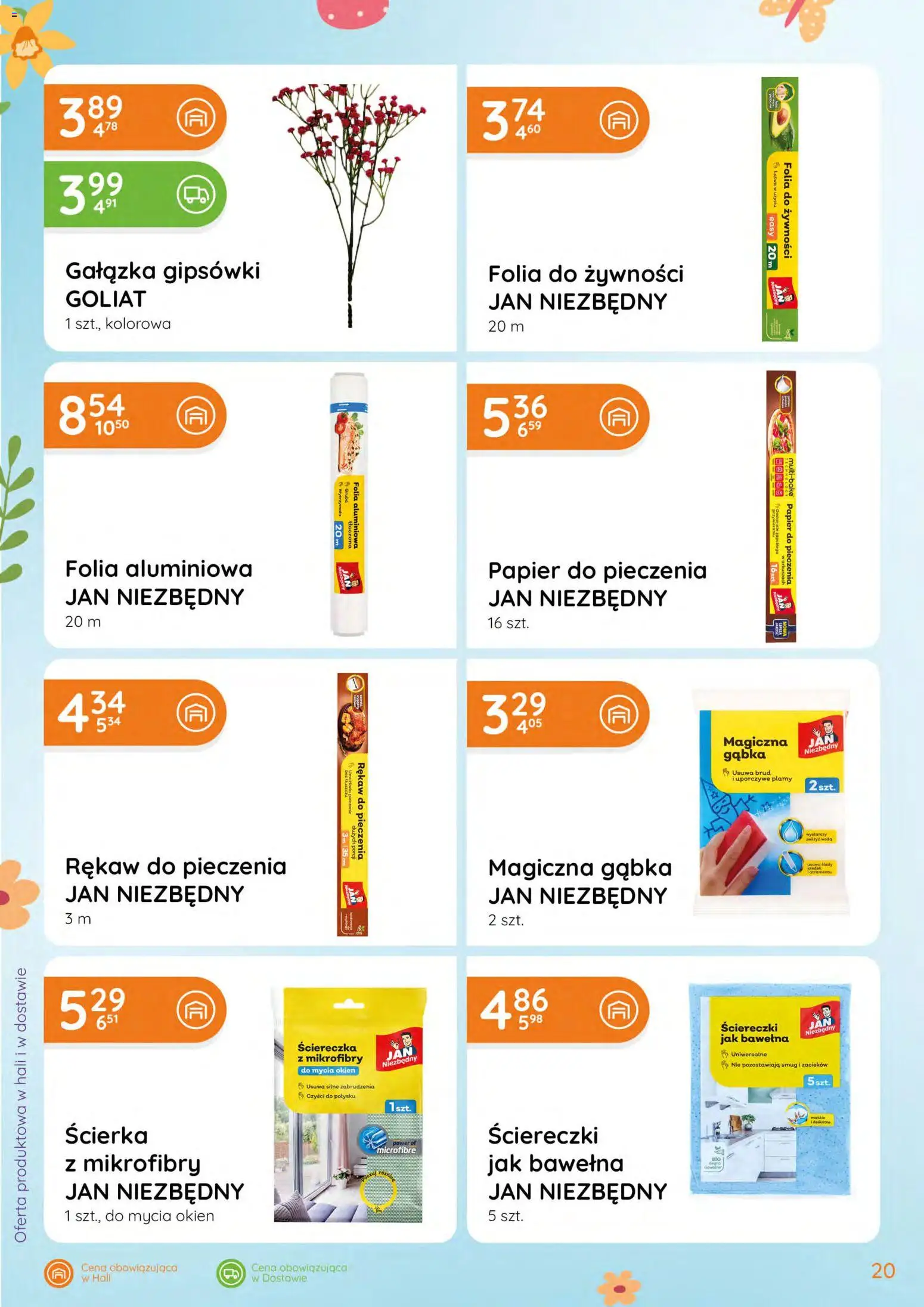 Eurocash gazetka - Katalog Chemiczny od 05.03.2026 | Strona: 20 | Produkty: Papier do pieczenia, Magiczna gąbka, Gąbka