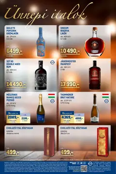 Metro - Ünnepi Italok katalógus - amely érvényes a következő dátumtól: 01.12.2025 | Oldal: 22 | Termékek: Jägermeister, Szőlő, Pezsgő, Likőr