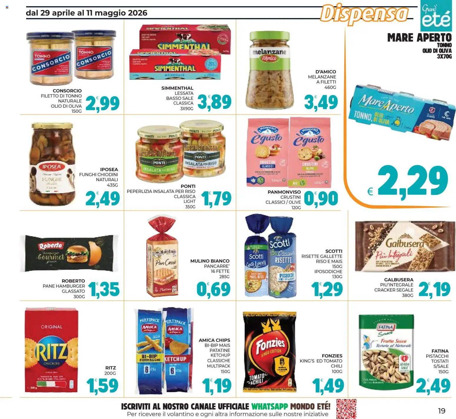 Volantino Eté del 29.04.2026 | Pagina: 19 | Prodotti: Riso, Ketchup, Olio, Olive