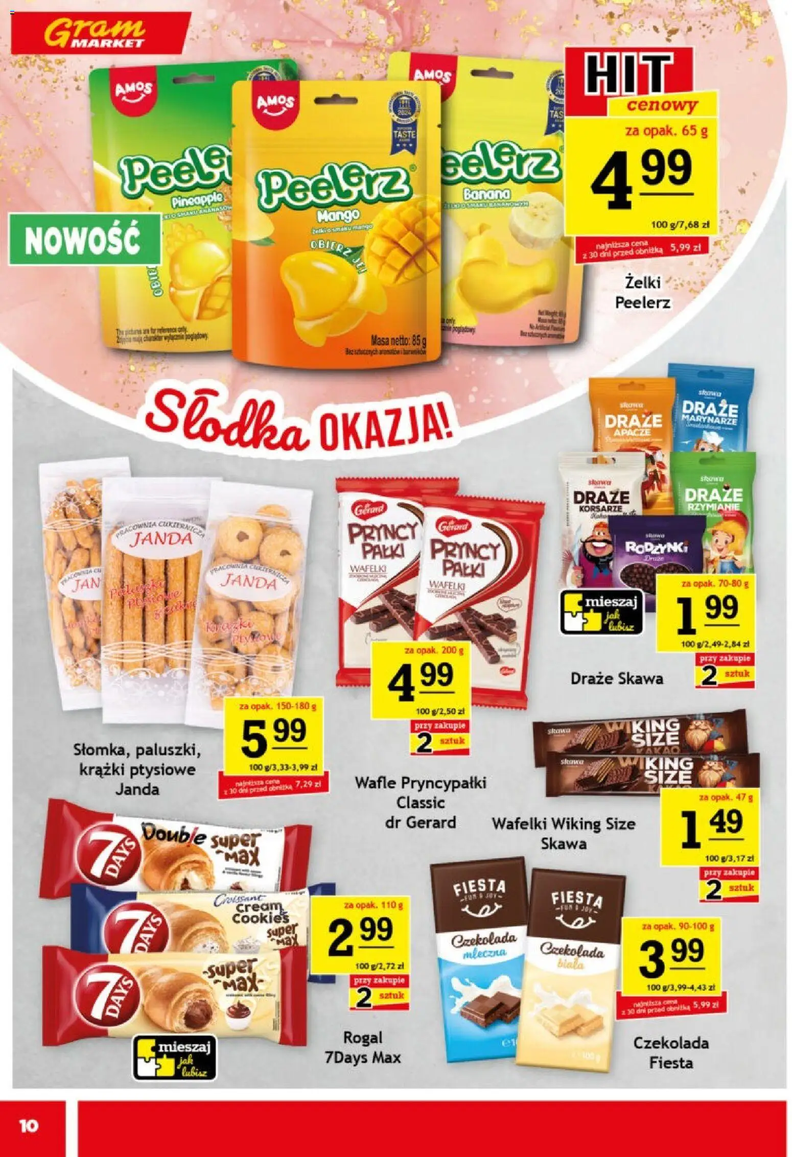 Gram Market Gazetka od 25.02.2026 | Strona: 10 | Produkty: Wafle, Wafelki, Czekolada, Rodzynki
