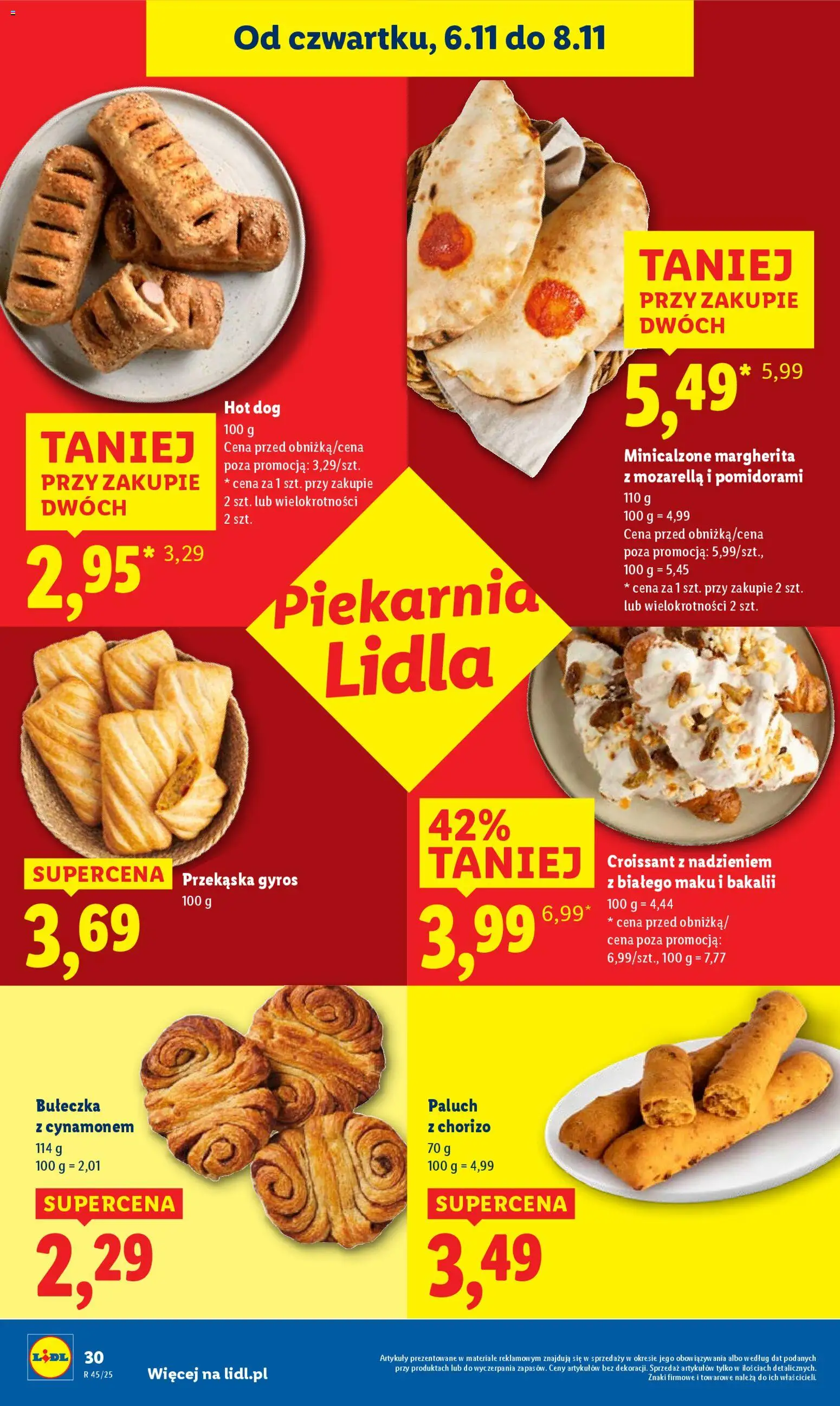 Lidl Gazetka od 06.11.2025 | Strona: 30 | Produkty: Piekarnia