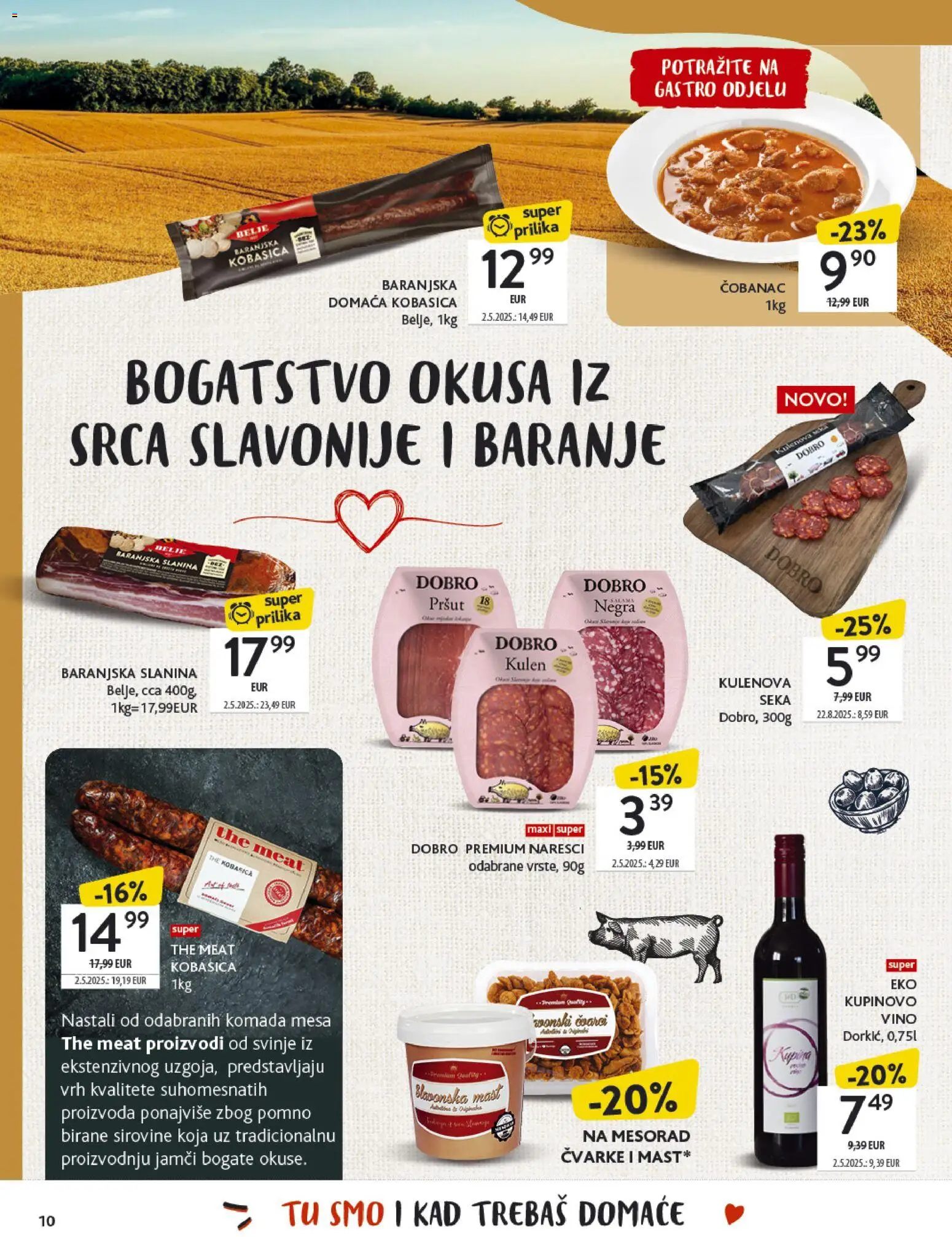 Konzum katalog | vrijedi od 27.10.2025 | Stranica: 10 | Proizvodi: Mast, Vino, Slanina, Kulen