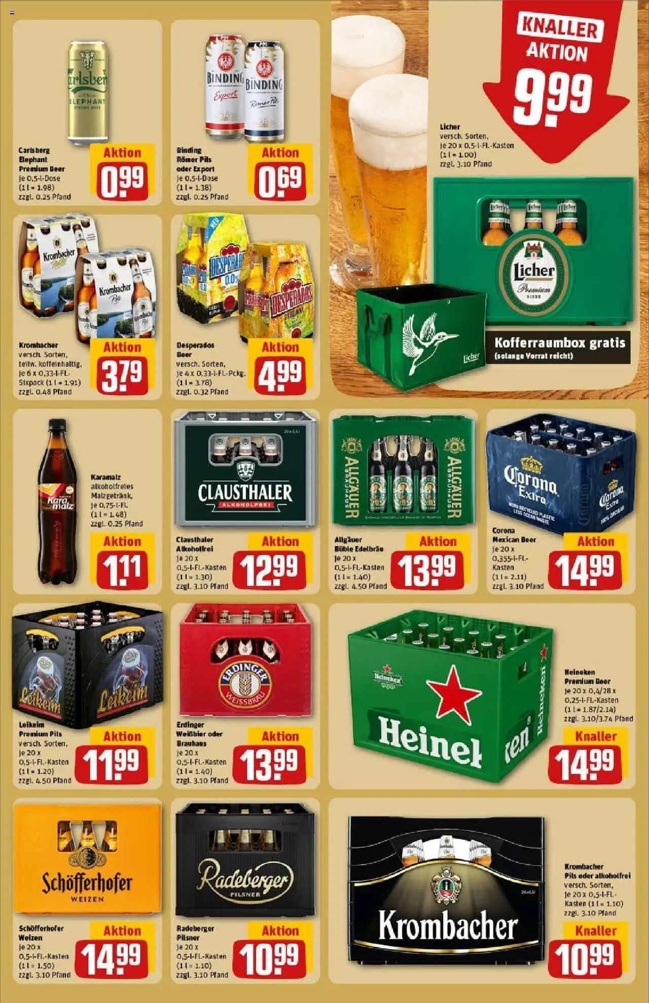 Rewe prospekt Nidderau/Heldenbergen	 – gültig ab 28.09.2025 | Seite: 21 | Produkte: Carlsberg, Pils, Heineken, Desperados