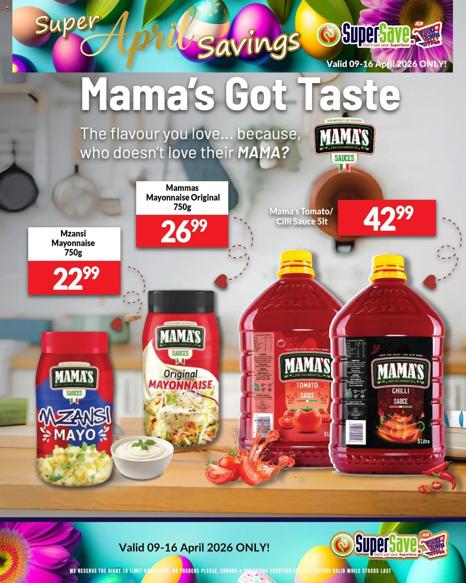 New Super Save catalogue – valid from 09.04.2026 | Page: 36 | Products: Sauces, Mayonnaise, Sauce, Chilli