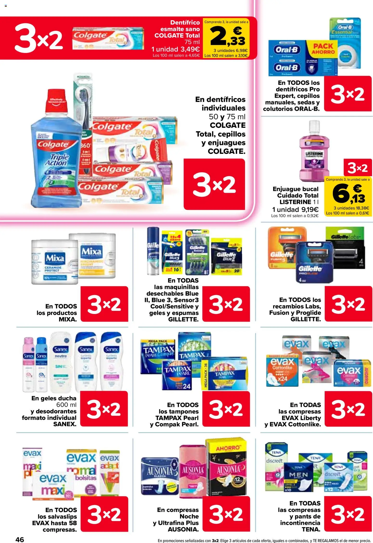 Carrefour folleto │ válido desde el 25.02.2026 | Página: 50 | Productos: Enjuague bucal, Tampones, Γλυφιτζούρι, Ducha