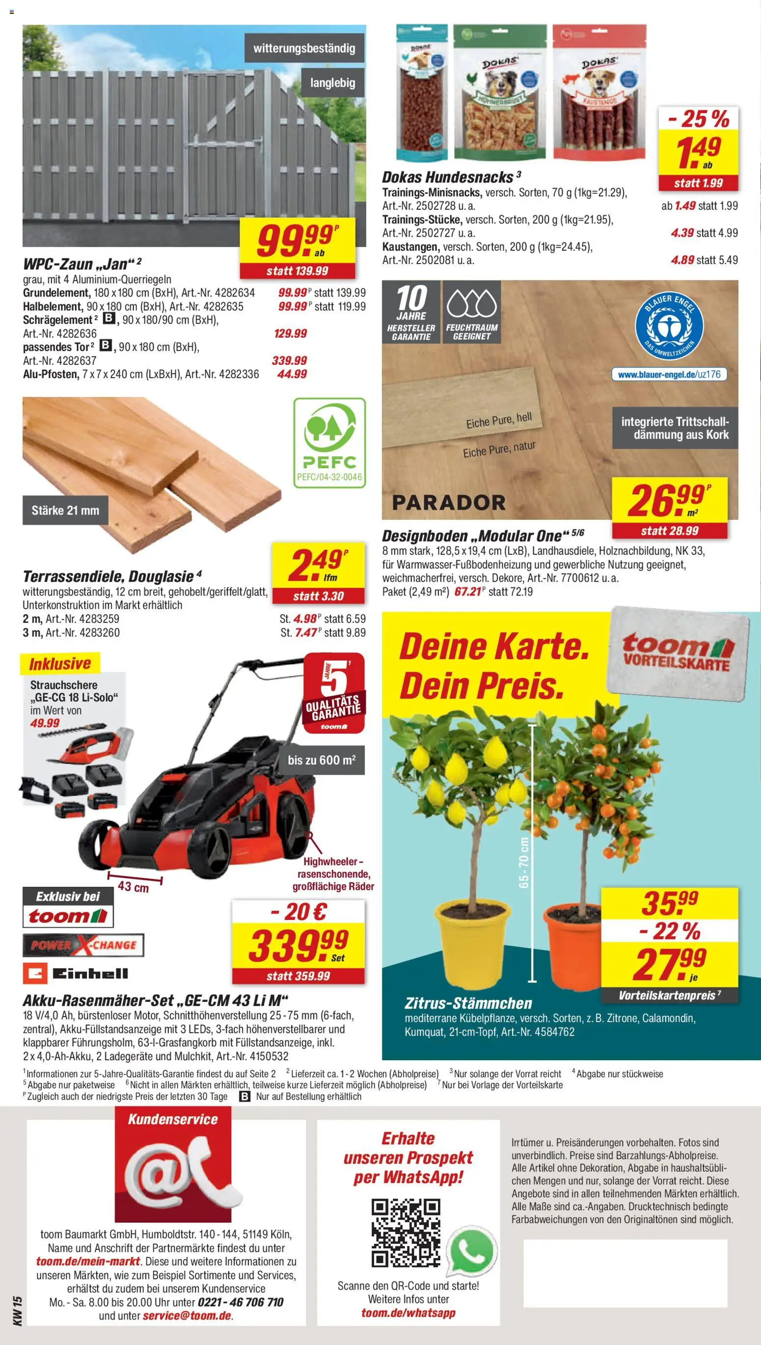 Toom Baumarkt Prospekt 	 – gültig ab 04.04.2026 | Seite: 22 | Produkte: Uhr