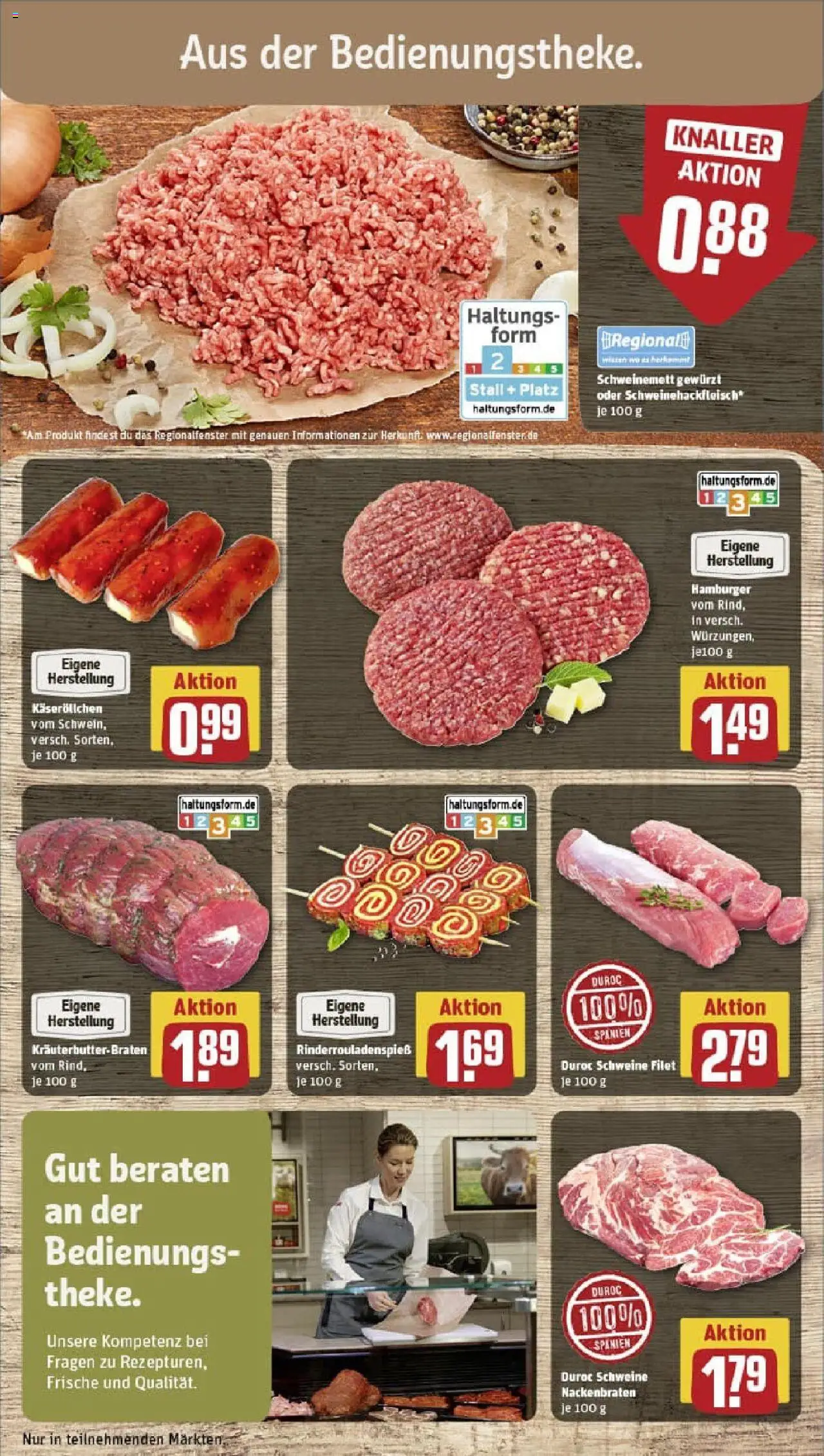 Rewe prospekt Jork	 – gültig ab 01.09.2025 | Seite: 12 | Produkte: Butter, Burger