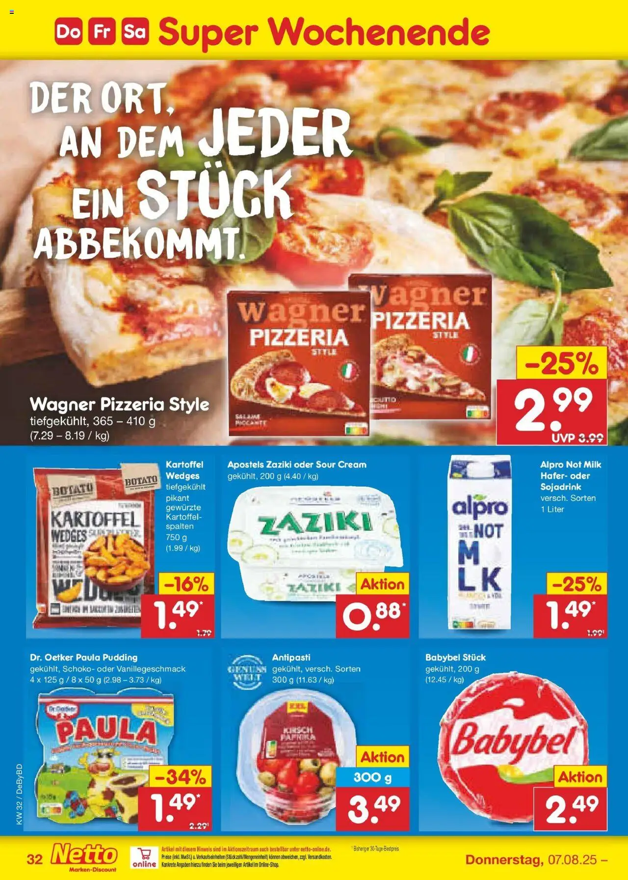 Netto Marken-Discount prospekt Buttenwiesen	 - gültig ab dem 04.08.2025 | Seite: 56 | Produkte: Pudding, Alpro, Babybel