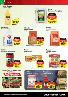 Onur Market Katalog - 05.08.2025 tarihinden itibaren geçerlidir | Sayfa: 2