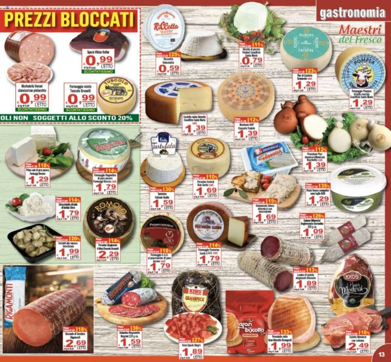 Volantino CTS del 25.07.2025 | Pagina: 13 | Prodotti: Speck, Peperoncino, Mortadella, Pecorino