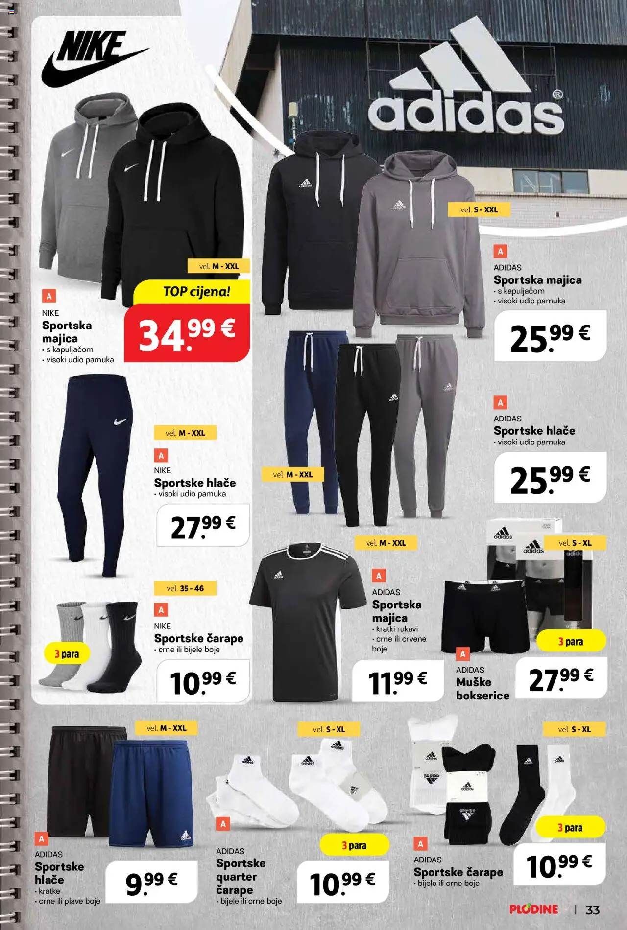 Plodine katalog | vrijedi od 13.08.2025 | Stranica: 35 | Proizvodi: Majica, Hlače, Čarape, Bokserice