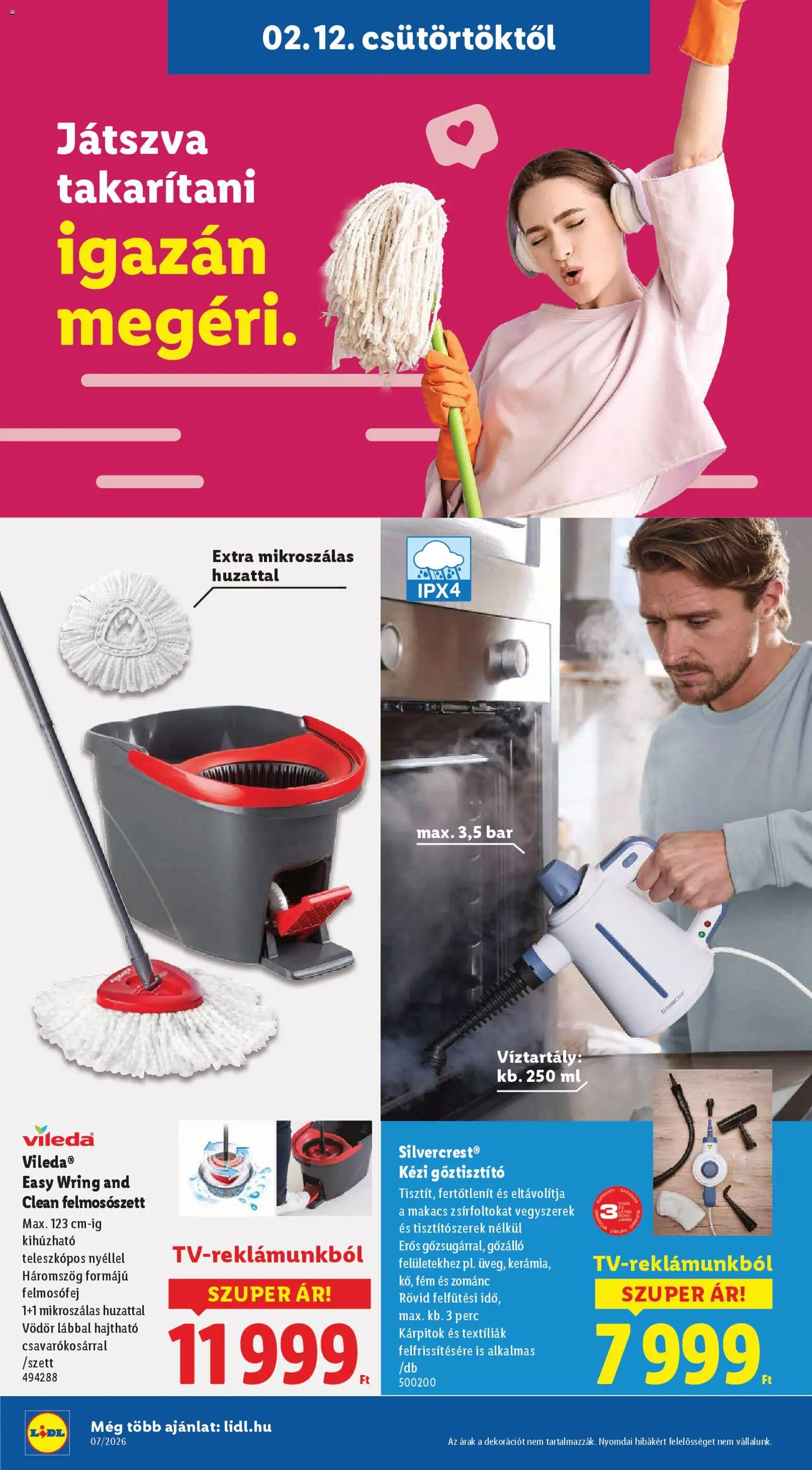 Lidl akciós ujság - amely érvényes a következő dátumtól: 12.02.2026 | Oldal: 2