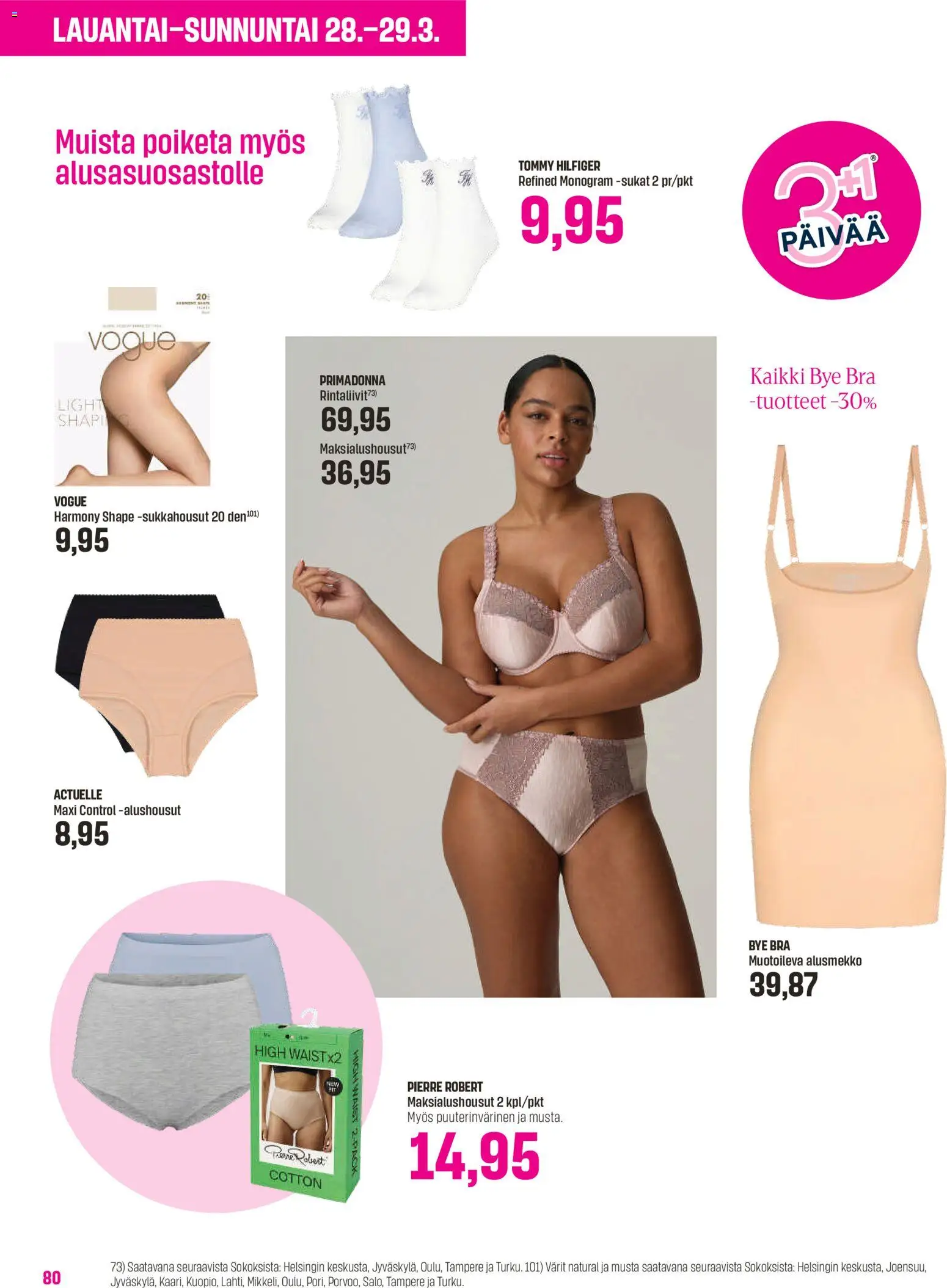 Sokos tarjoukset - Emotion 3plus1 – voimassa 25.03.2026 alkaen | Sivu: 80 | Tuotteet: Sukkahousut, Sukat, Alushousut