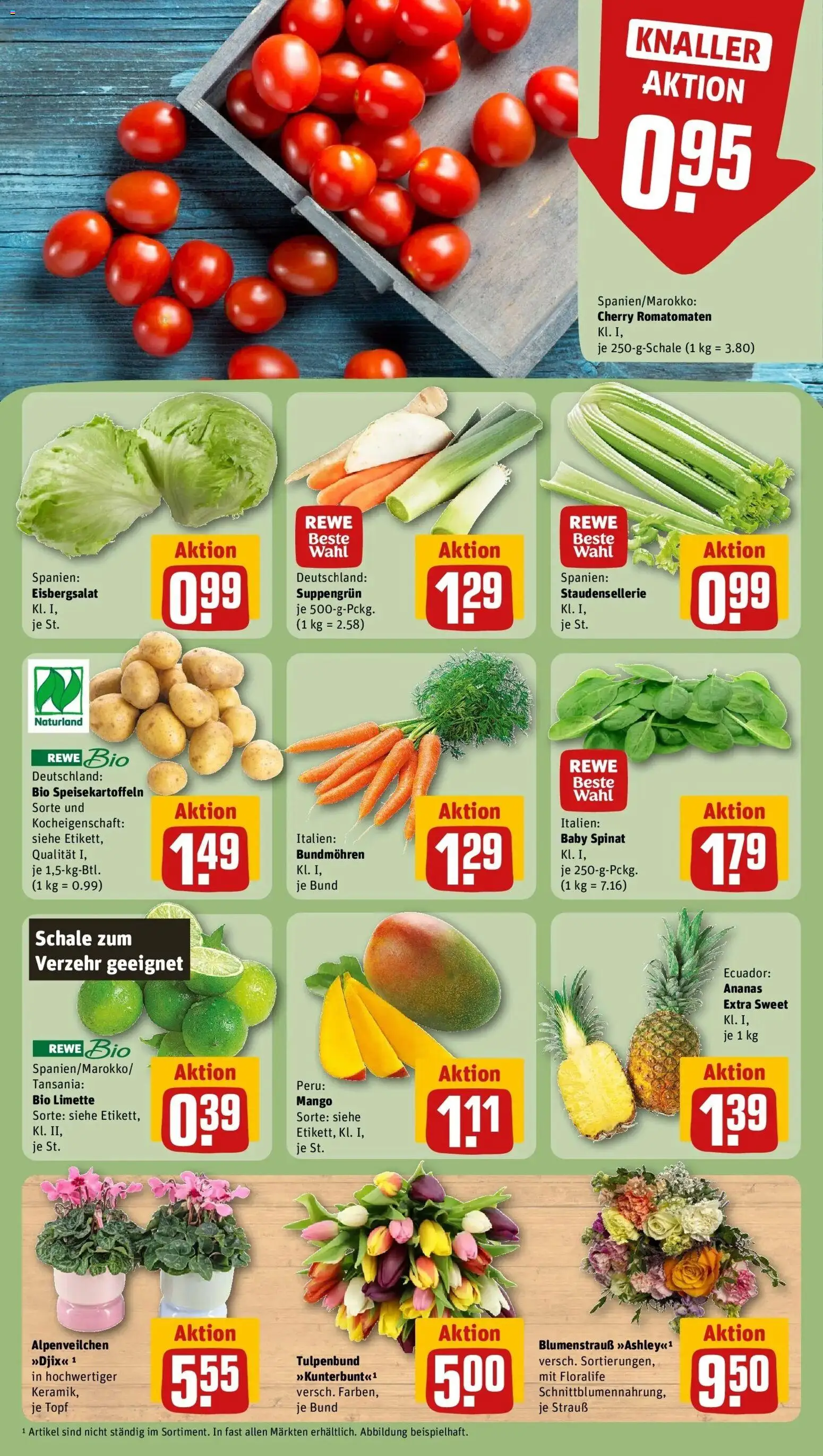 Rewe Prospekt Riedering	 – gültig ab 02.03.2026 | Seite: 5 | Produkte: Ananas, Eisbergsalat, Mango, Limette
