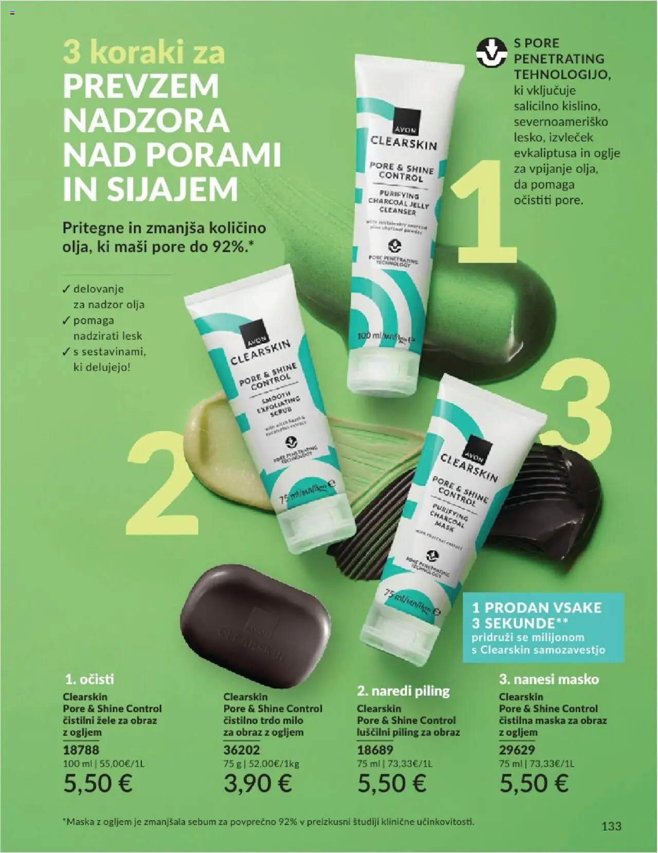 Avon katalog │ velja od 01.07.2025 | Stran: 133 | Izdelki: Maska za obraz, Maska, Piling, Milo