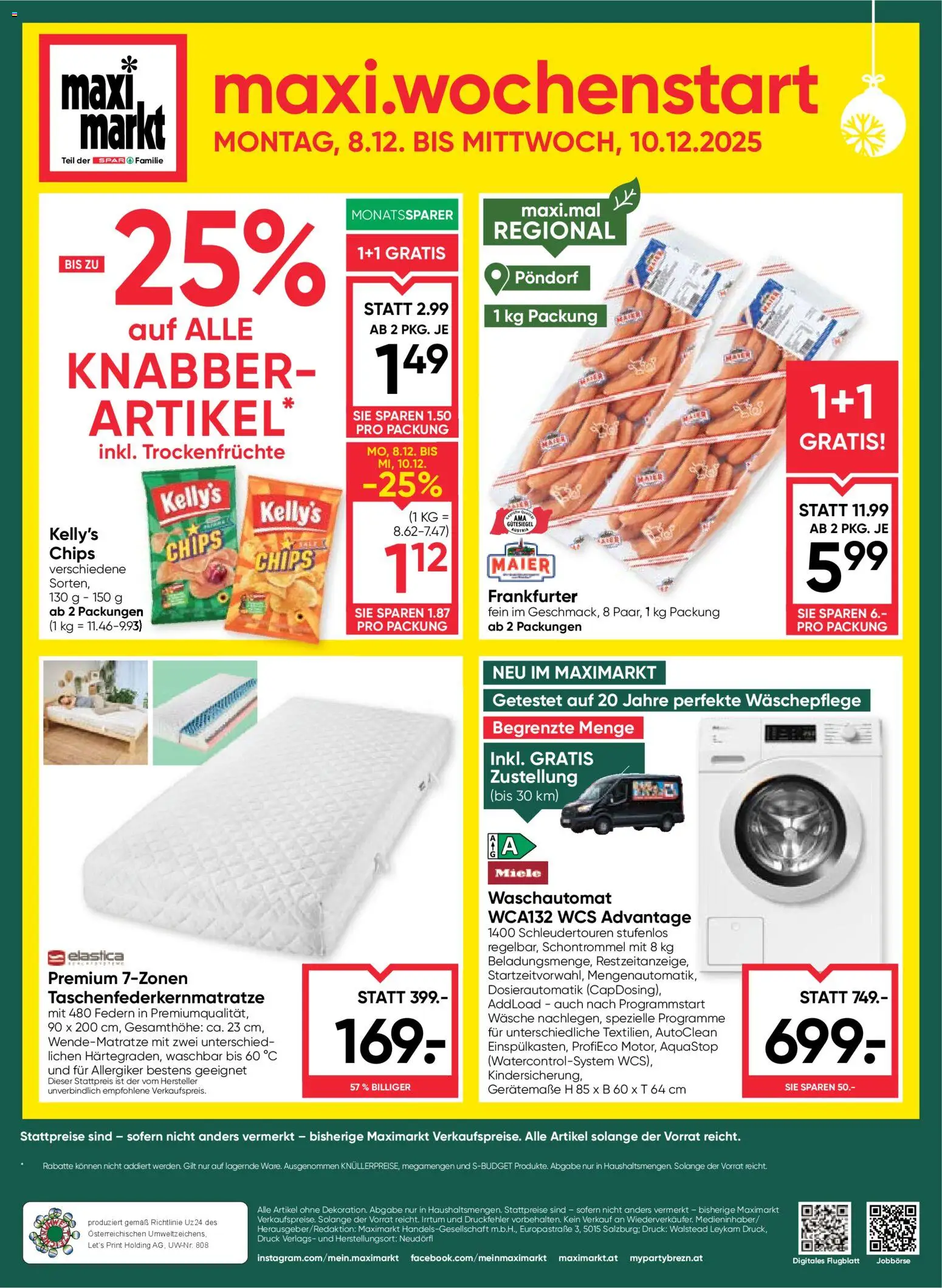 Maximarkt Flugblatt gültig ab 04.12.2025 | Seite: 24 | Produkte: Chips