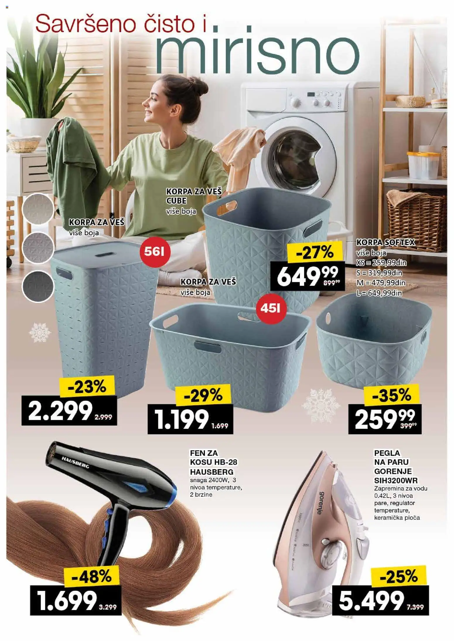 Idea katalog - važi od 15.01.2026 | Strana: 14 | Proizvode: Pegla, Fen, Korpa, Korpa za veš