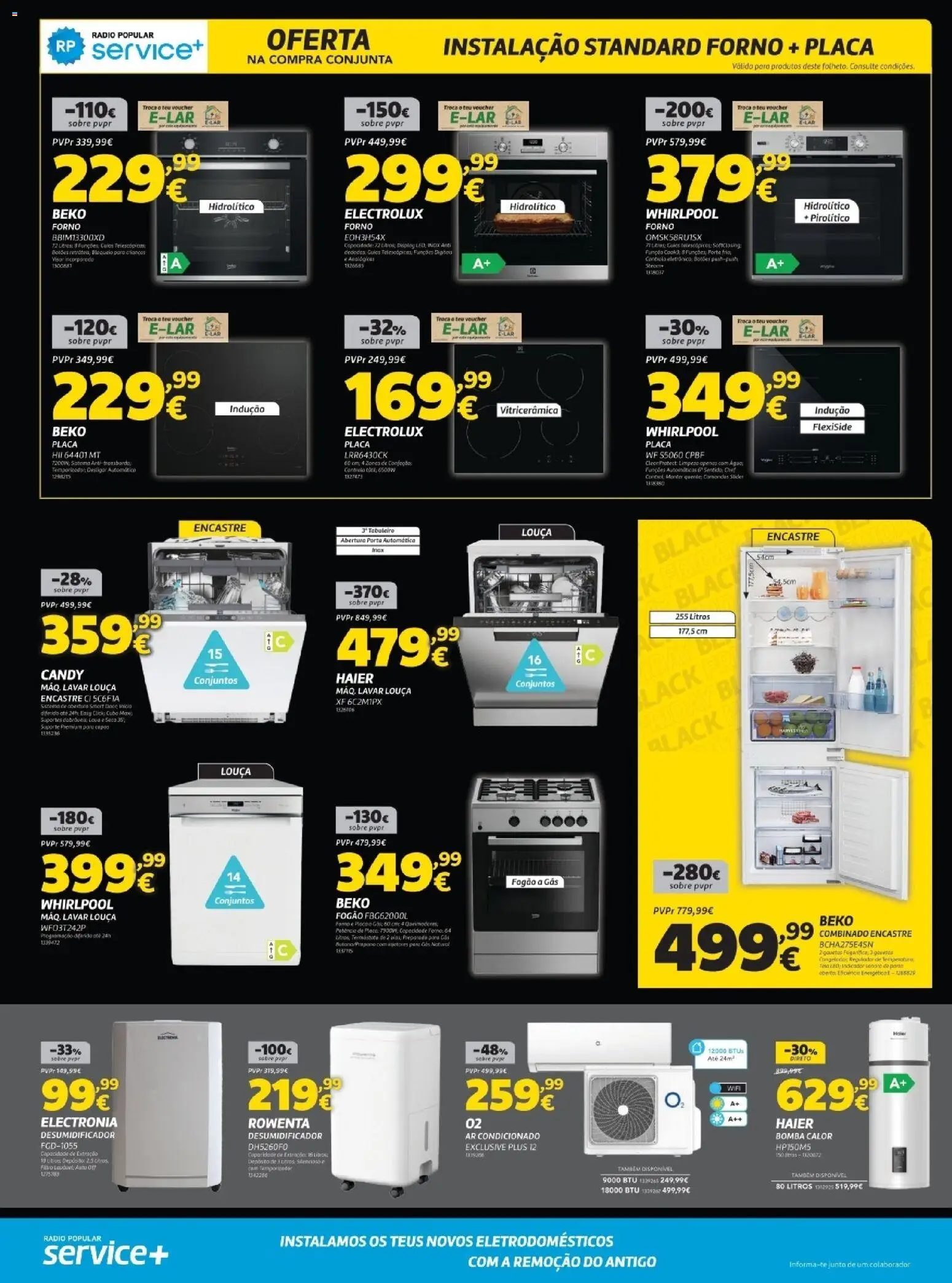 Radio Popular - Black Friday  │ válido de 11.11.2025 | Página: 3 | Produtos: Congelador, Fogão, Ar condicionado, Desumidificador