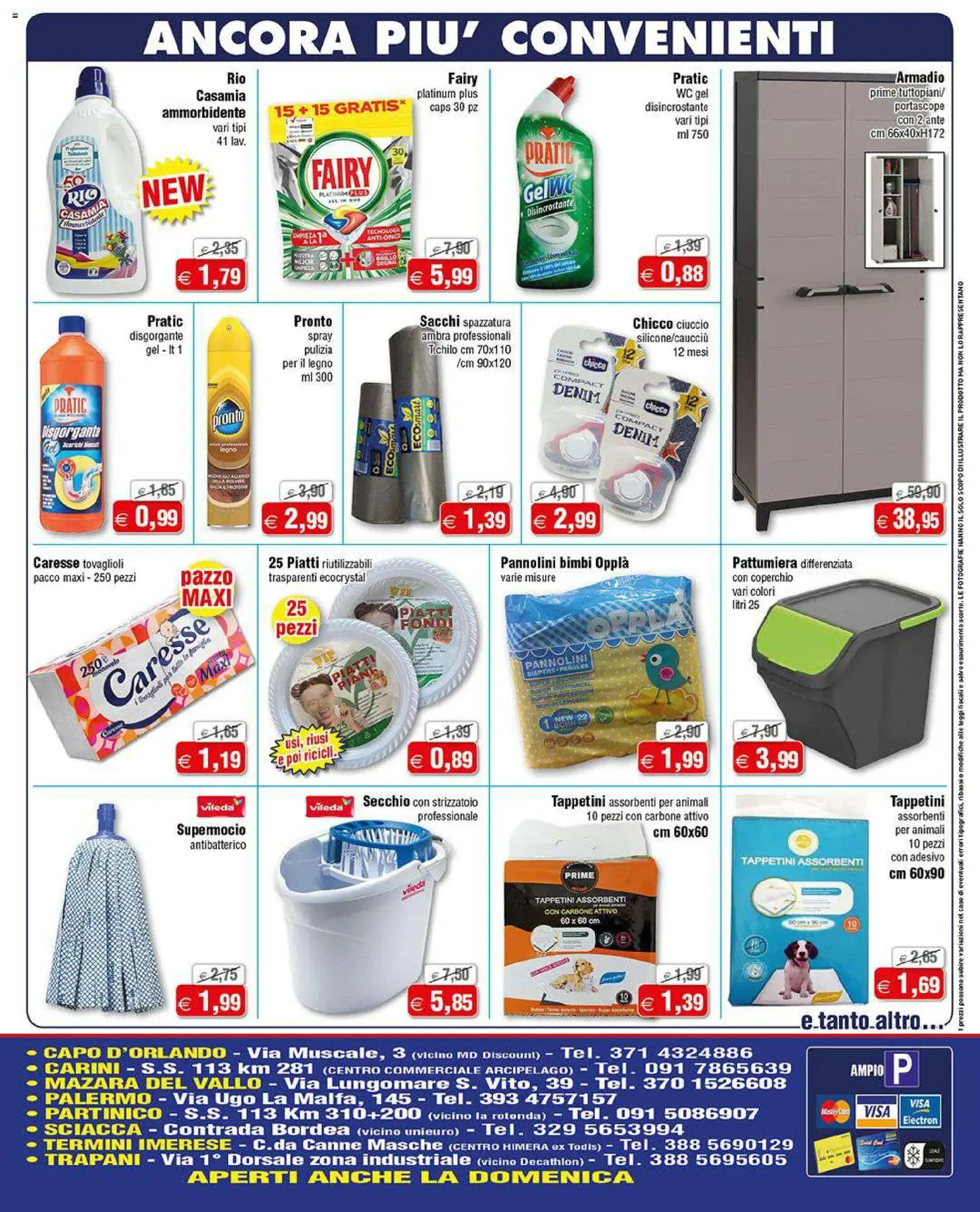 Volantino Magazzini Smart del 11.03.2026 | Pagina: 4 | Prodotti: Ammorbidente, Pattumiera, Armadio, WC