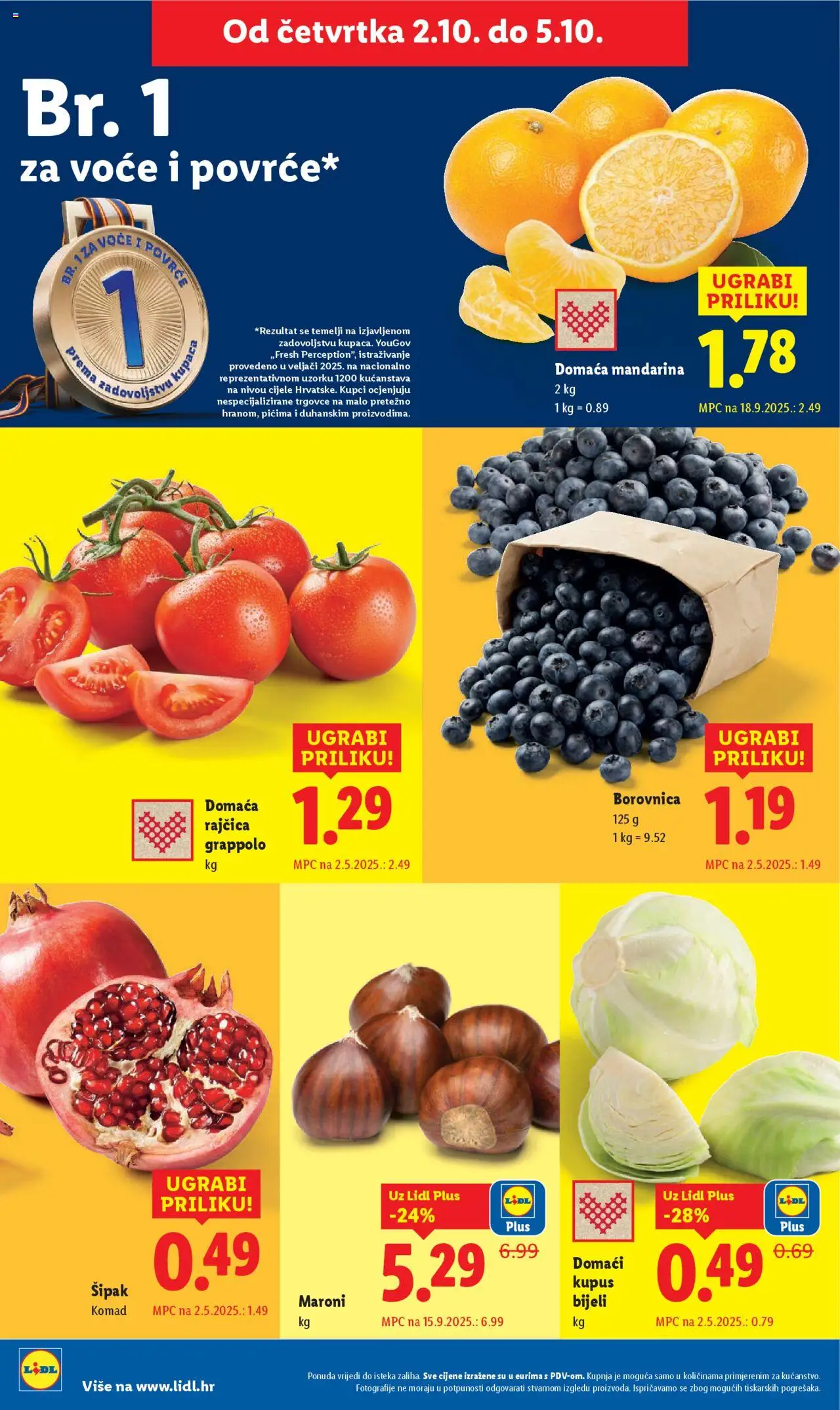 Lidl katalog | vrijedi od 29.09.2025 | Stranica: 64 | Proizvodi: Povrće, Voće, Kupus, Rajčica