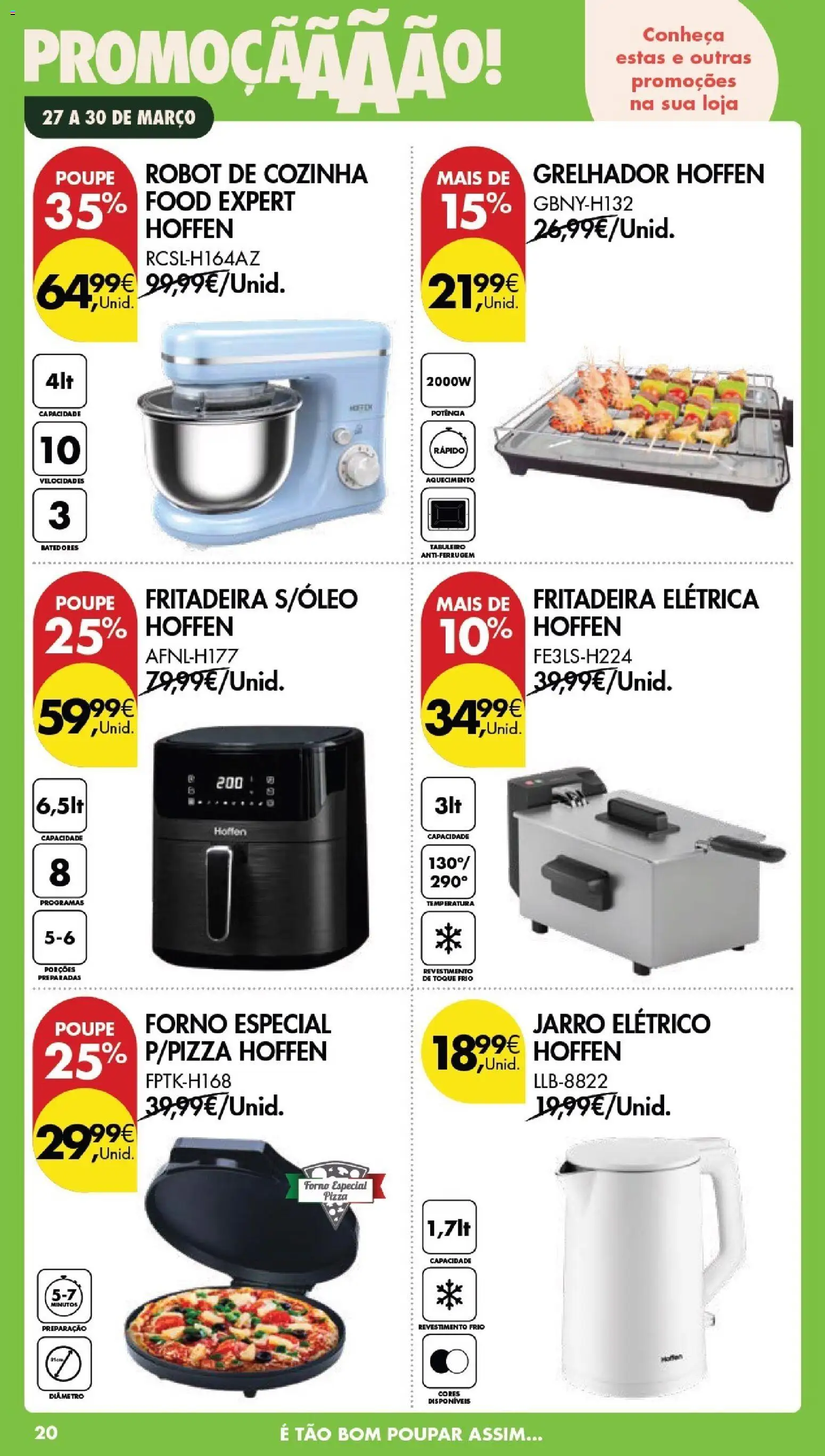Pingo Doce Poupe este Fim de Semana │ válido de 27.03.2026 | Página: 20 | Produtos: Forno, Air fryer, Óleo, Pizza