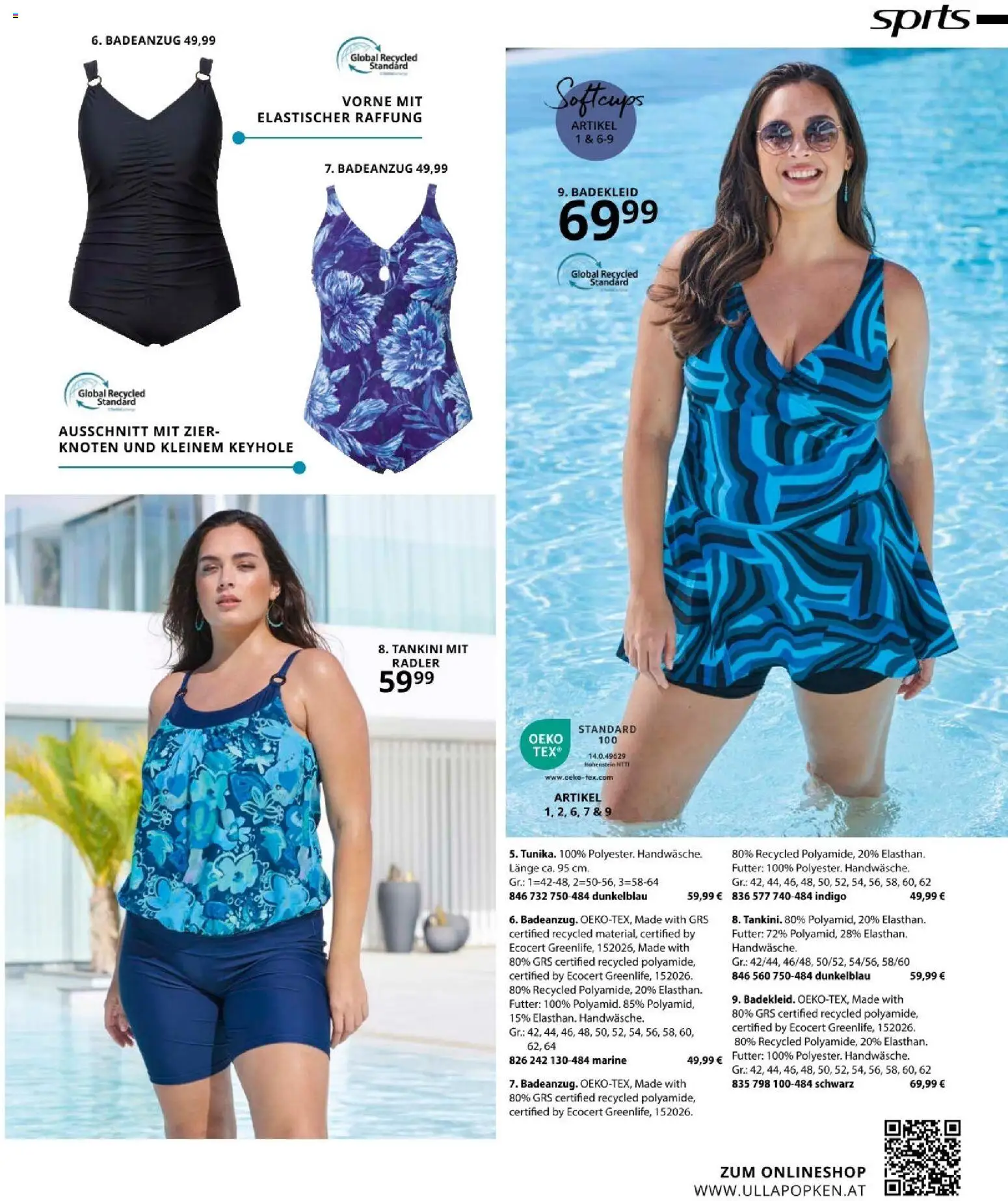 Ulla Popken akciós ujság - amely érvényes a következő dátumtól: 01.04.2026 | Oldal: 163 | Termékek: Radler, Tankini