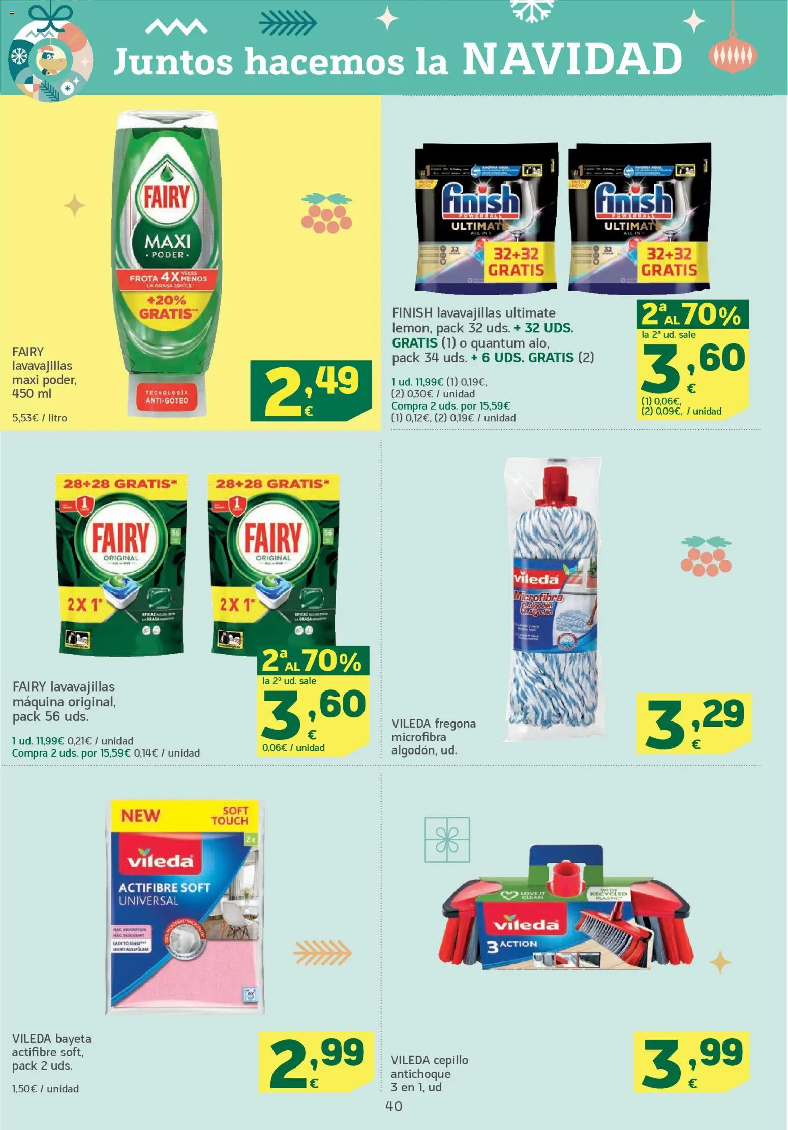 HiperDino folleto │ válido desde el 26.12.2025 | Página: 40 | Productos: Cepillo, Lavavajillas