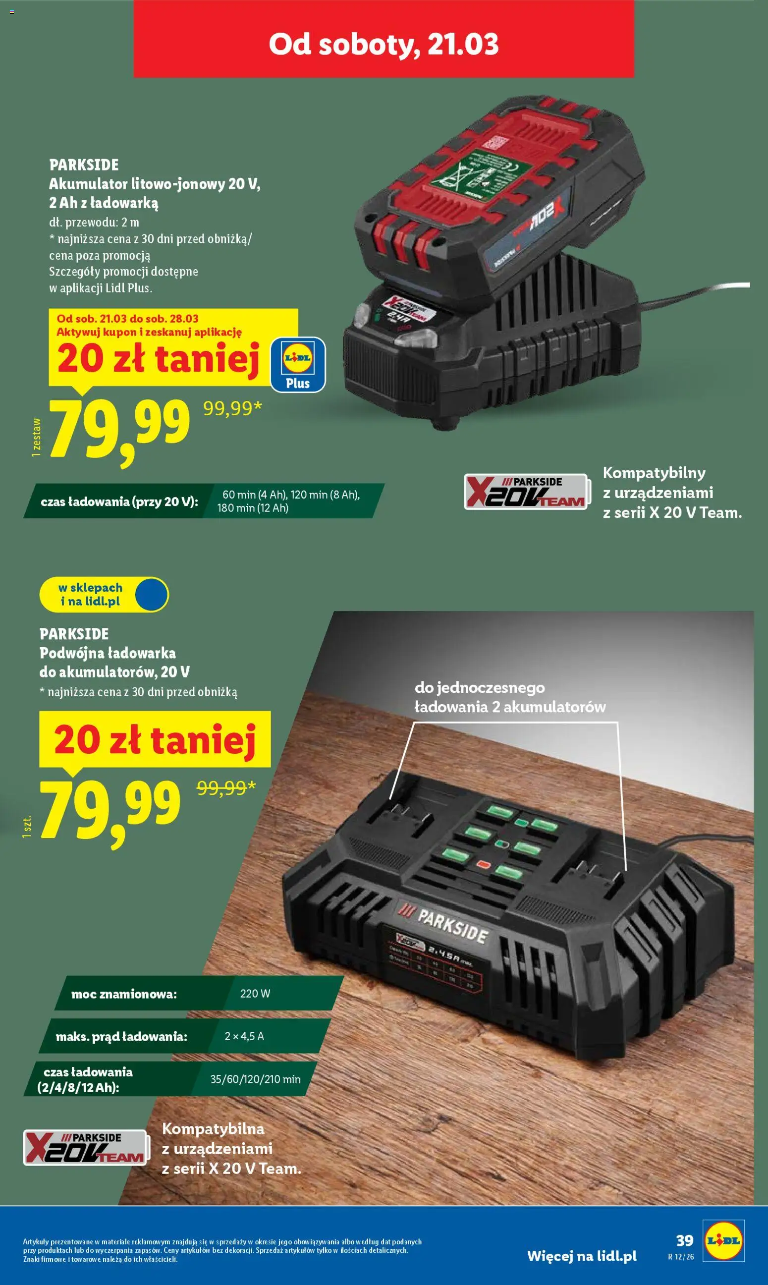 Lidl Katalog od 16.03.2026 | Strona: 47 | Produkty: Ładowarka