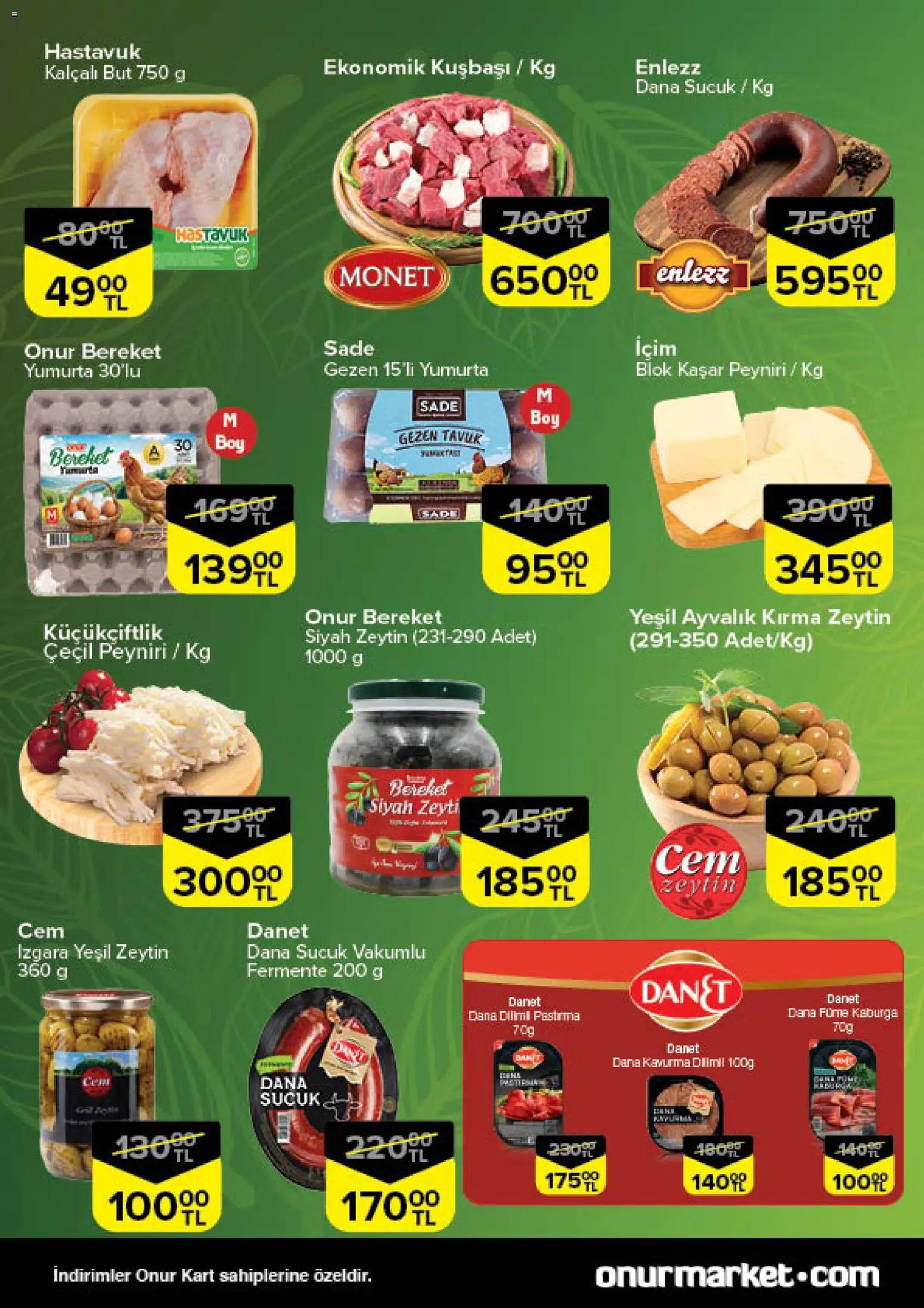 Onur Market Katalog - Bursa - 18.12.2025 tarihinden itibaren geçerlidir | Sayfa: 2 | Ürünler: Yumurta, Dana füme, Izgara, Sucuk