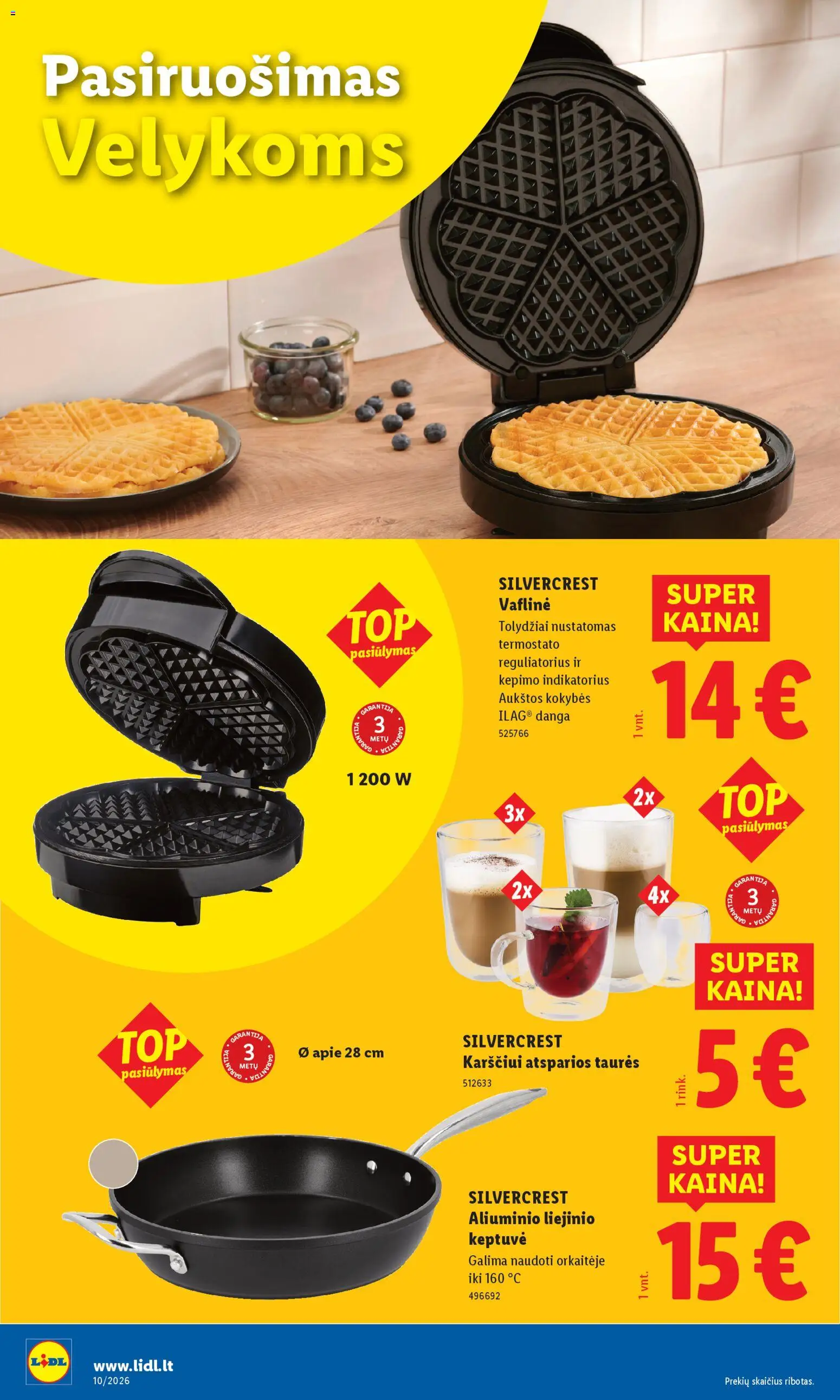 LIDL akcijos nuo 02.03.2026 | Puslapis: 4 | Prekių: Keptuvė