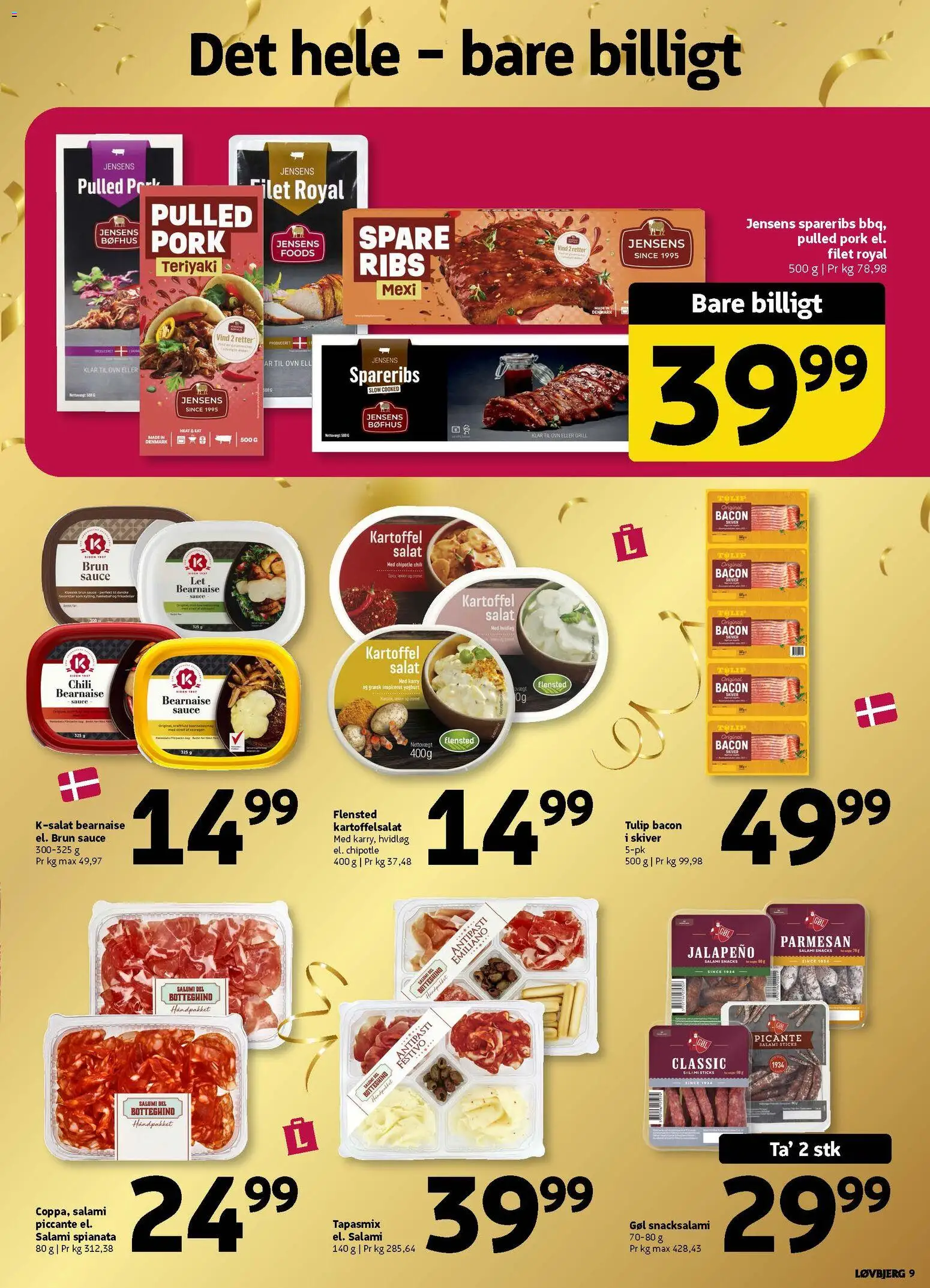 Løvbjerg tilbudsavis – gyldig fra 17.04.2026 | Side: 9 | Produkter: Ribs, Søm, Parmesan, Grill