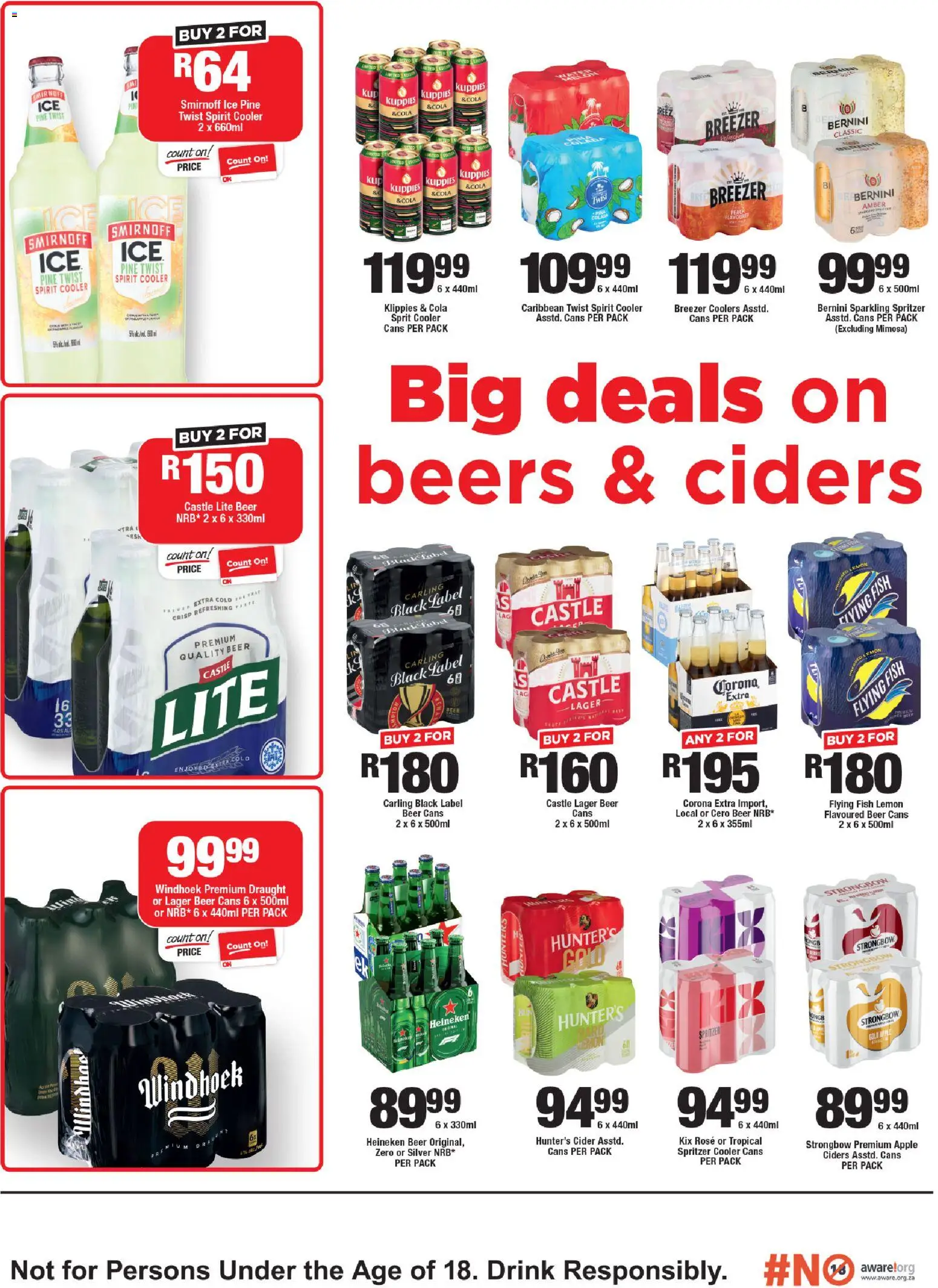 New OK Foods catalogue – valid from 21.01.2026 | Page: 3 | Products: Cider, Cooler, Fish, Peach